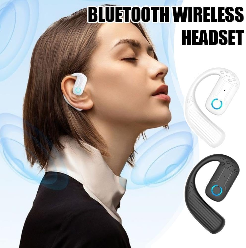 Bluetooth Earphones - Long Battery Life, Noise Earbuds Design Hanging Ear - 1PCS Reduction, Huaqiang Q4I5 North image number 5