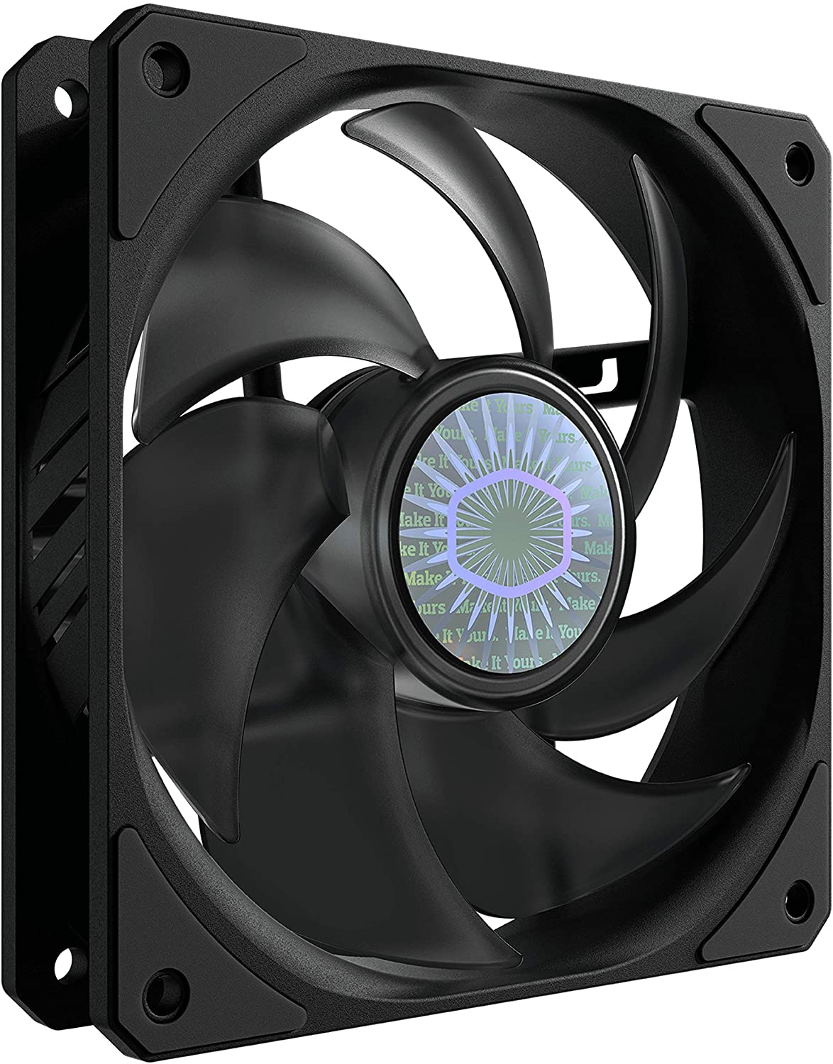 Cooler Master Sickleflow 120 White LED Case & Cooling Fan - Translucent Air Balance Blades, 62 CFM, 2.5 Mmh2O, 8 to 27 Dba - White LED