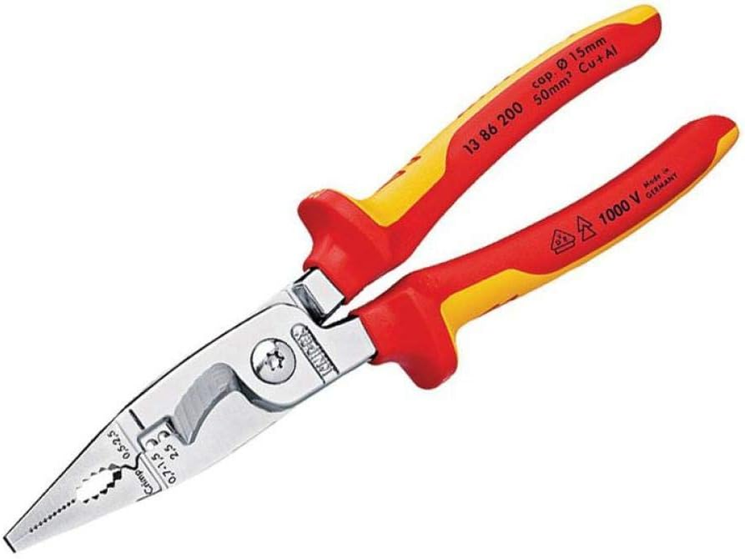 Knipex 1386200 1000V Insulated Electrical Installation Plier image number 1