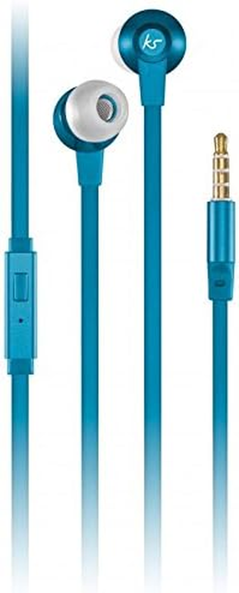 Kitsound Kit Sound Naples Earphones Carry Pouch with Blue KSNAPLBL image number 1