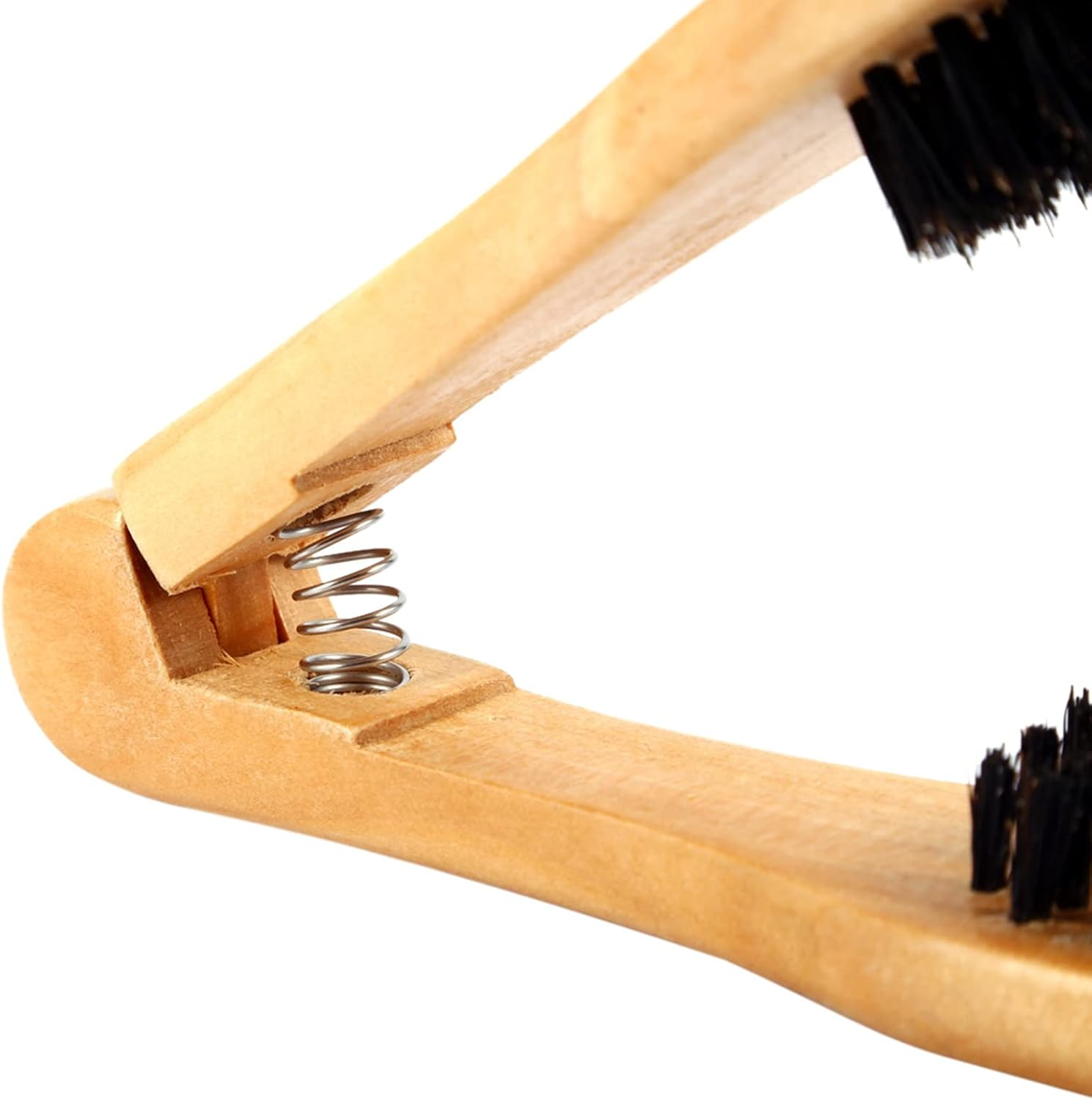 Professional Hairdressing Comb Wooden Double Brushes Hair Straightener Tool for Straight Hair Maintenance image number 2