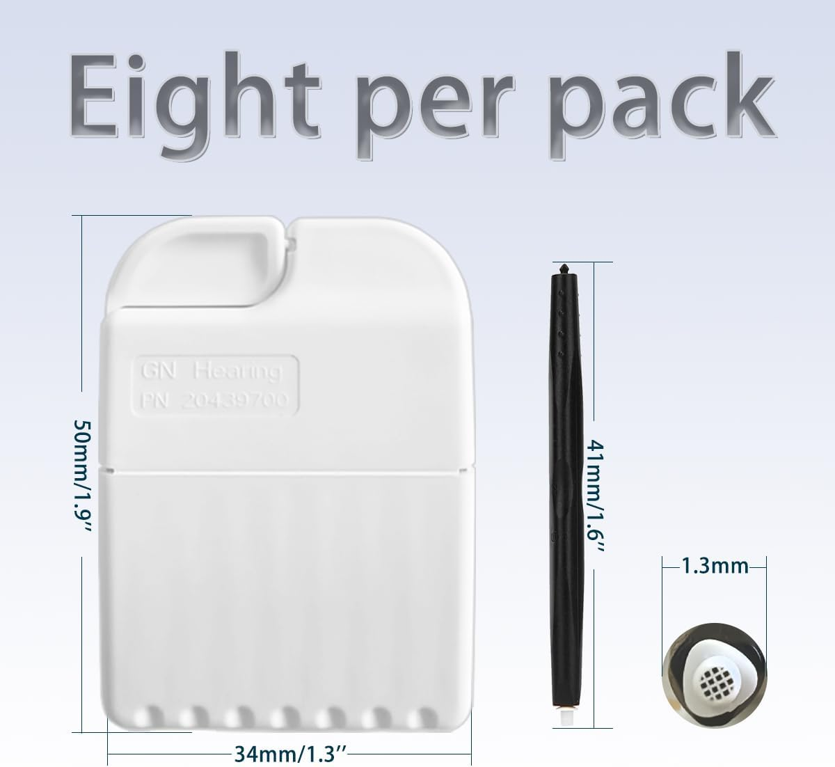 GN Cerustop Hearing Wax Guards PN 20439700 Filters for Resound,Phonak,Unitron, Resound, Beltone, Widex Heaing Aid, Hearing Aid Wax Traps Cleaning Tools Kit with Carry Case-3Packs image number 2