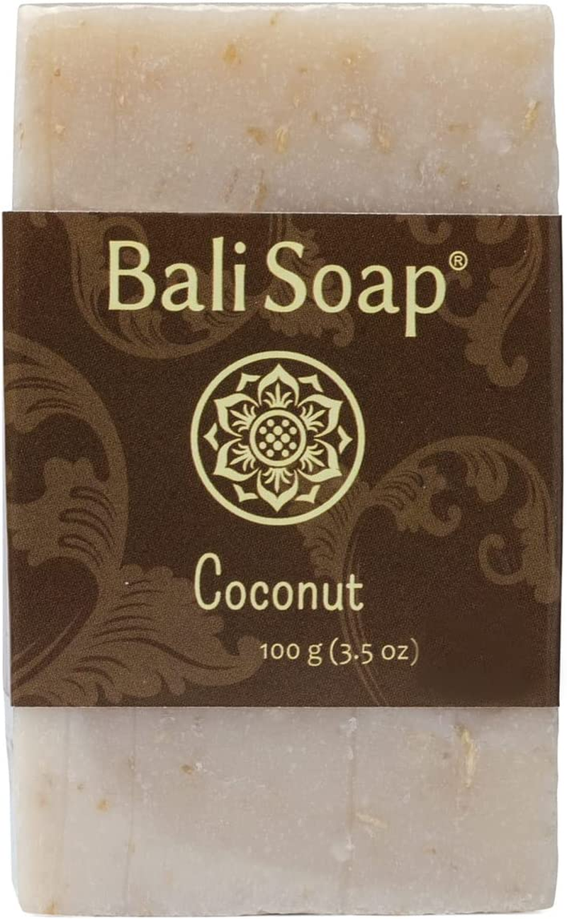 Bali Soap - Bamboo Charcoal Natural Soap Bar, Face or Body Soap Best for All Skin Types, for Women, Men & Teens, Pack of 3, 3.5 Oz Each