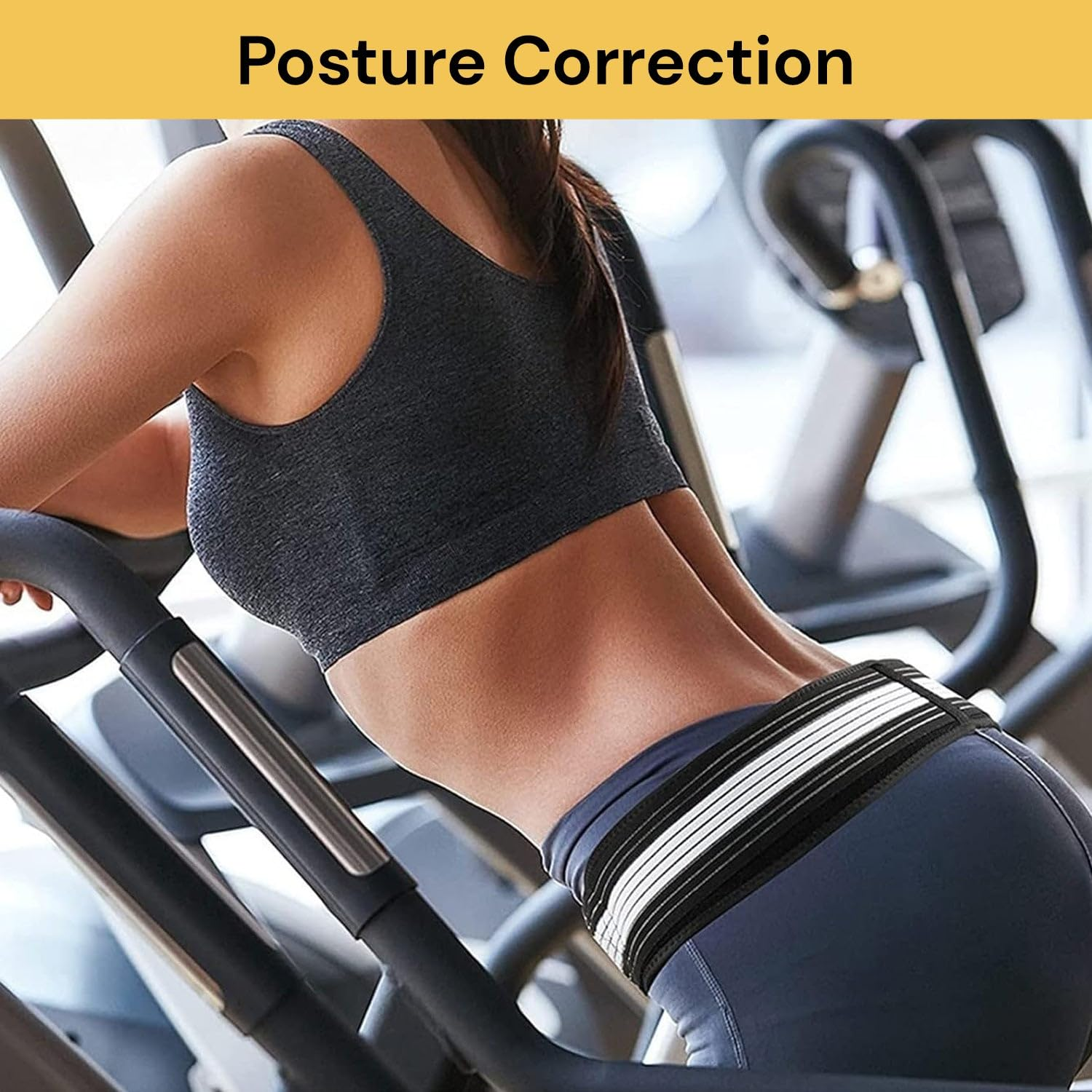 Sacroiliac Hip Belt for Men & Women, Relieves Sciatica, Lower Back & Pelvic Pain, SI Joint Support Brace for Stability, Trochanter Belt for Nerve Compression, Posture & Spine Alignment Support (43.31 Inch) image number 6