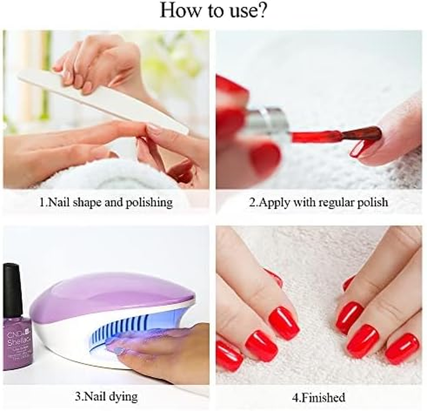 Touchbeauty Mini Nail Dryer for Regular Polish: 2 in 1 Nail Dryer with Fan and UV Light - Portable Electric Manicure Tool for Quick Drying of Regular Polish at Home - Perfect for Kids image number 1