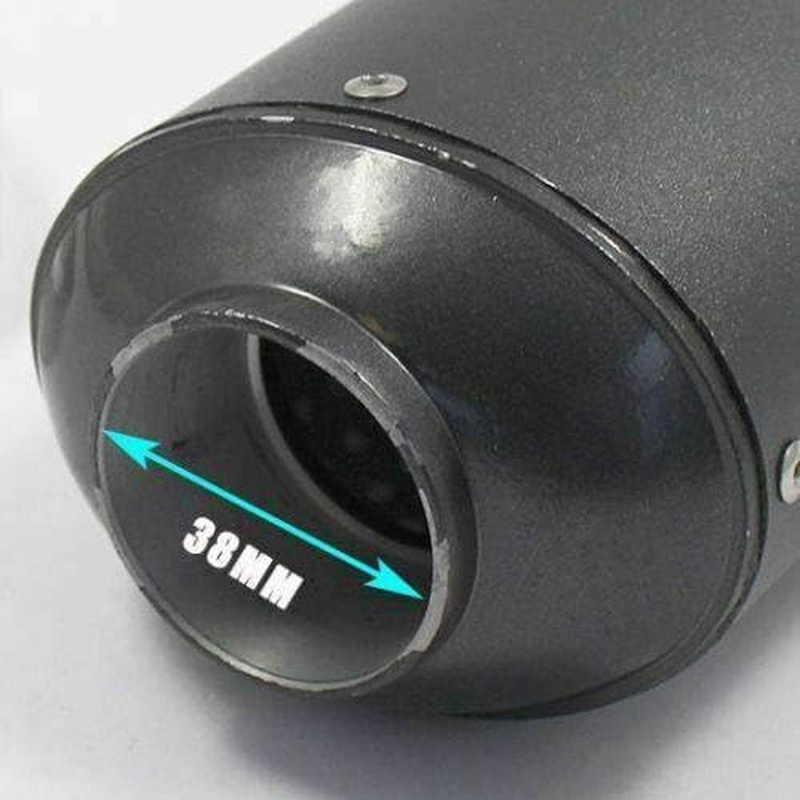 TDR 38Mm Big Bore Exhaust Muffler Pipe Aluminium Dirt Pit Bike CRF50 Style Thumpstar Atomik Pitpro SSR SDG DHZ Mounting Clamps Gasket image number 2