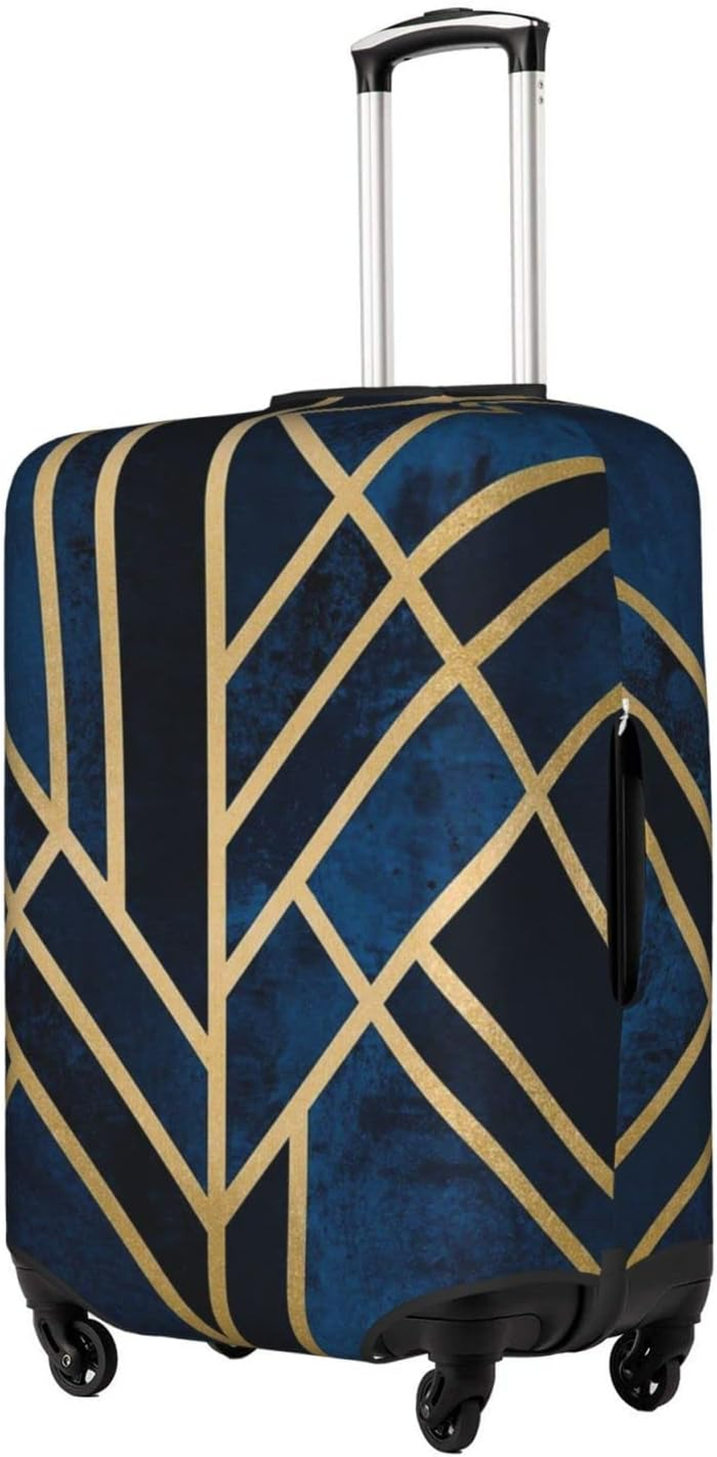 Abstract Geometric Striped Luggage Cover Washable Suitcase Protector Anti-Scratch Suitcase Cover Fits 18-32 Inch Luggage image number 2
