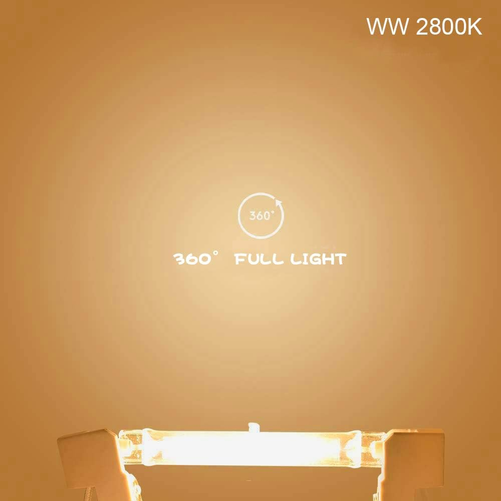 Bonlux 100W R7S Halogen Bulb 78Mm Dimmable Warm White 2800K Linear Floodlight AC220-240V Double Ended 1500Lm J78 for Home, Shop, Stage, Floor Lamp (5Pcs) image number 2