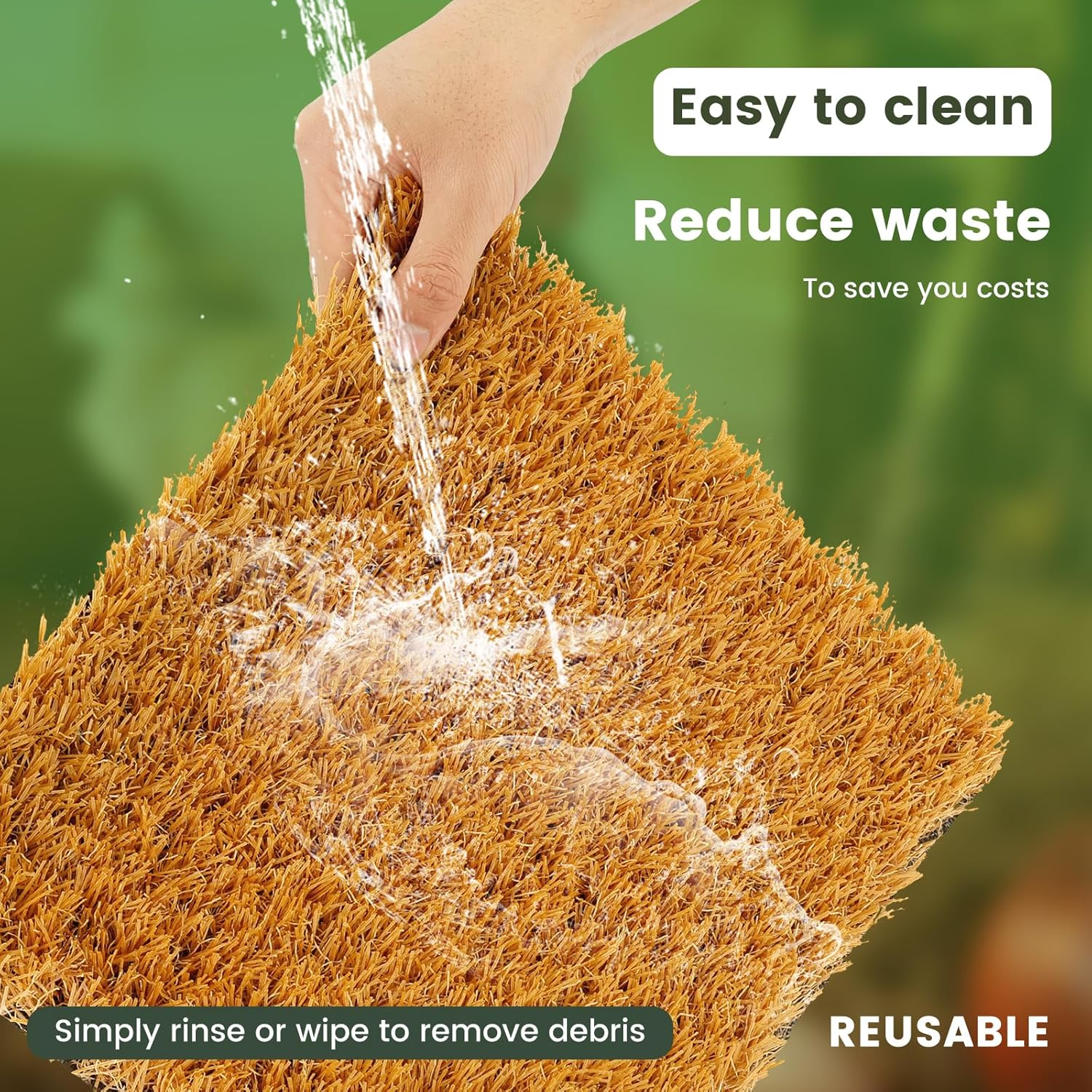 DJAPWPX 6 Pcs Chicken Nesting Pads, 12Inch Reusable Chicken Laying Pads, Nonslip Hen Bedding Mats, Hen Coop Nest Liners Poultry Supplies for Laying Eggs (Yellow) image number 6