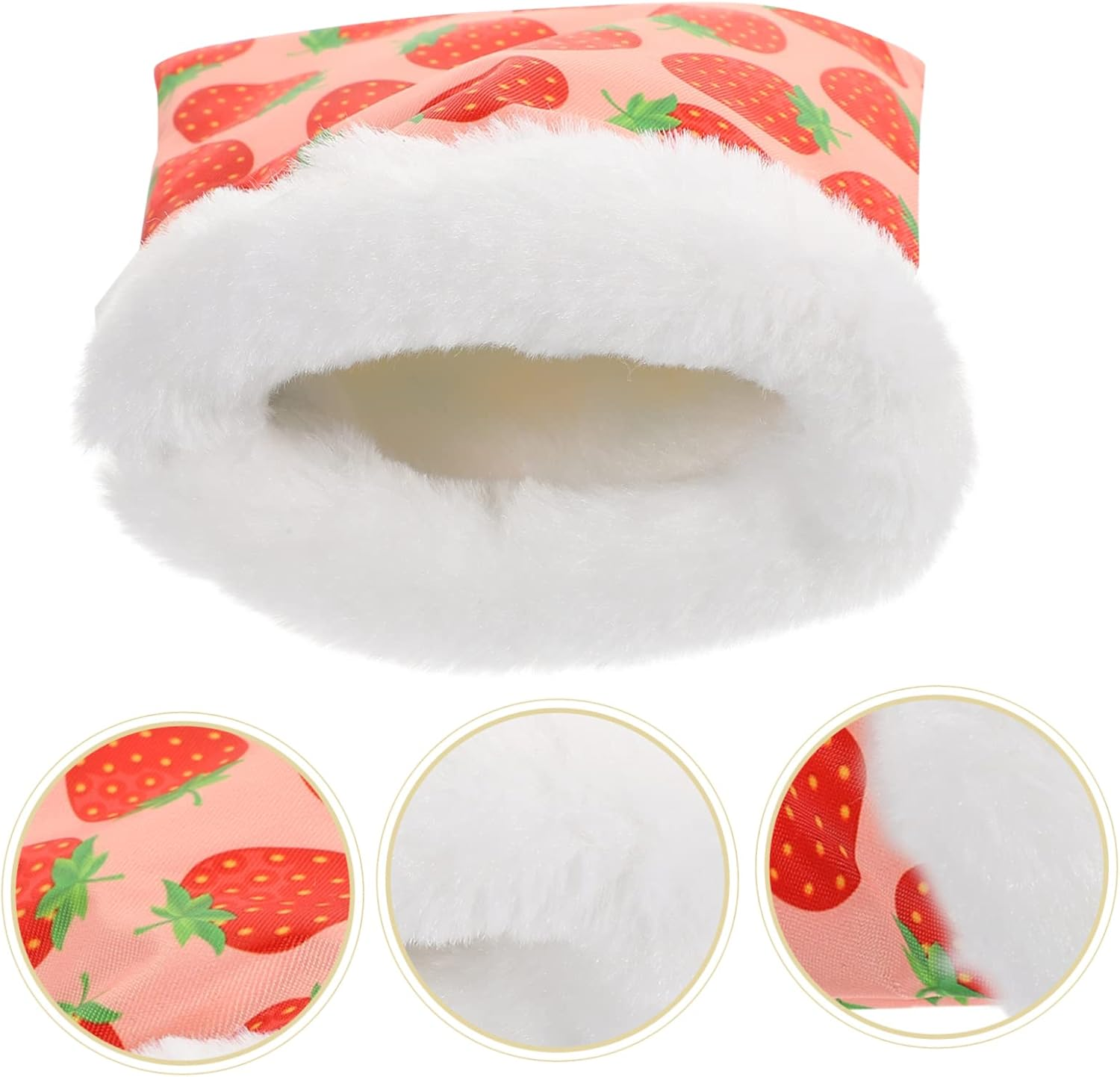 FRCOLOR 2Pcs Hamster Sleep Pouch Warm Bed Cotton Hideout for Guinea Pig Small Animals for Hamster Winter Pouch Sleeping Bed image number 4