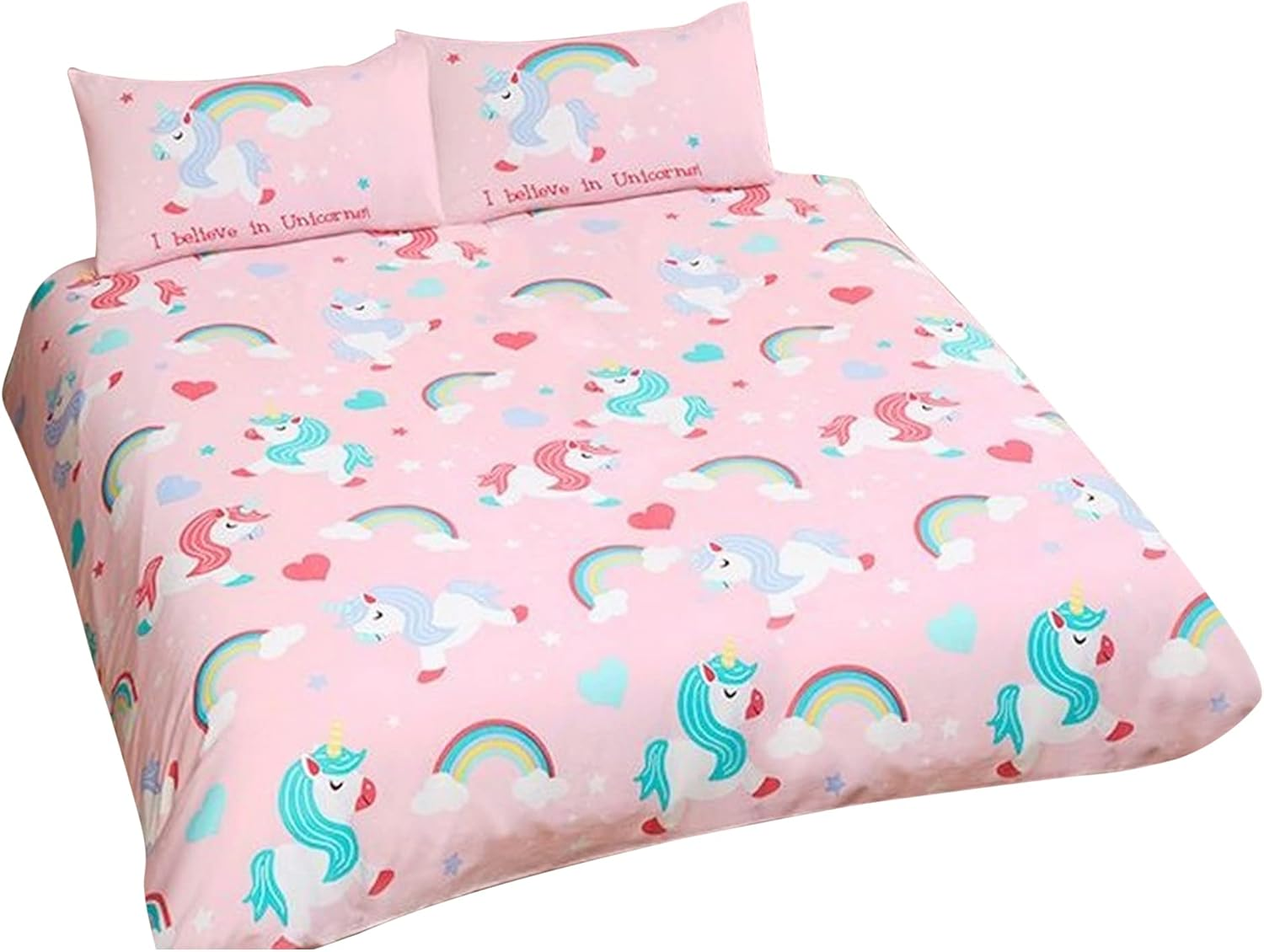 I Believe in Unicorns Double Duvet/Doona Cover and Pillowcase Set