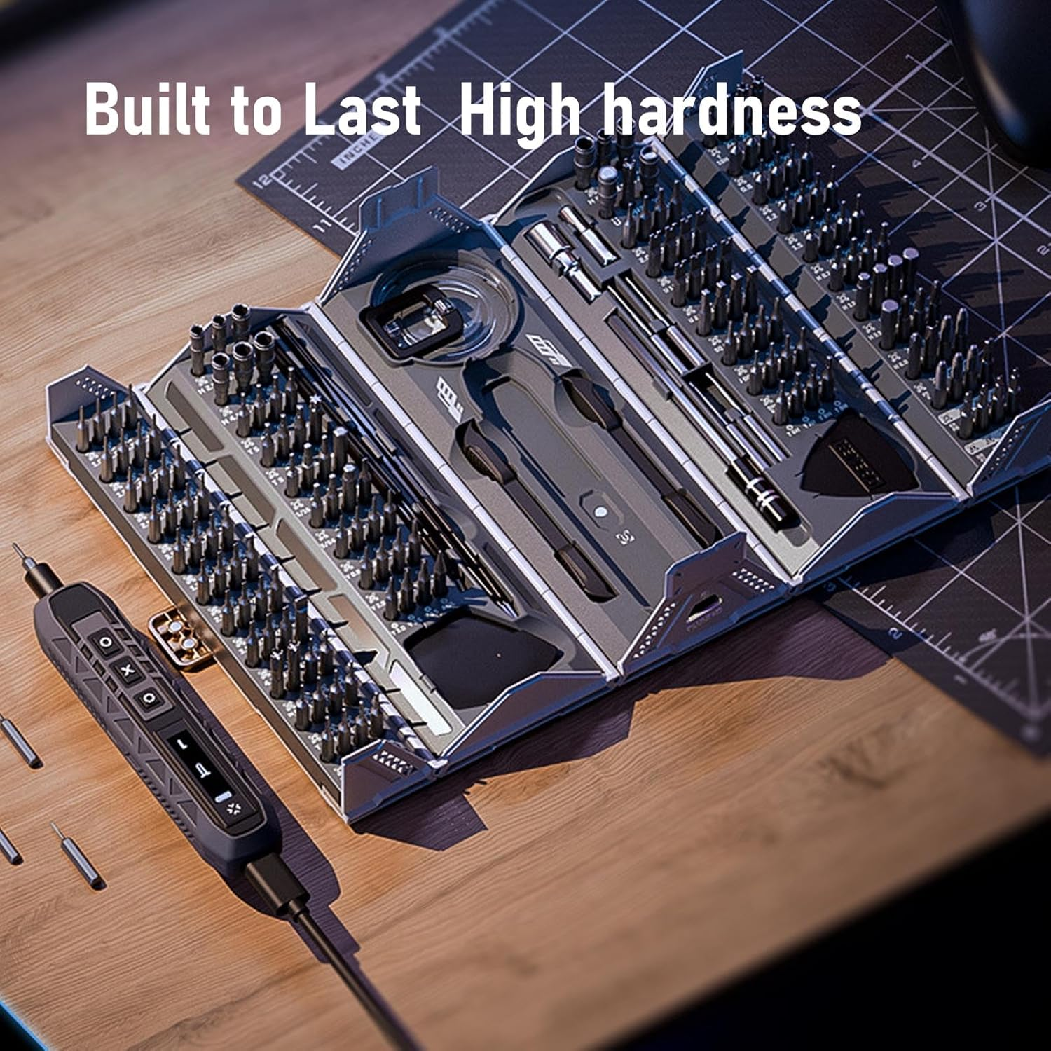 Electric Screwdrivers Set, 180 in 1 Cordless Screwdrivers with 163 Magnetic Precision Bits, Rechargeable Power Repair Tool Kit for Phone Laptop Camera Watch Computer