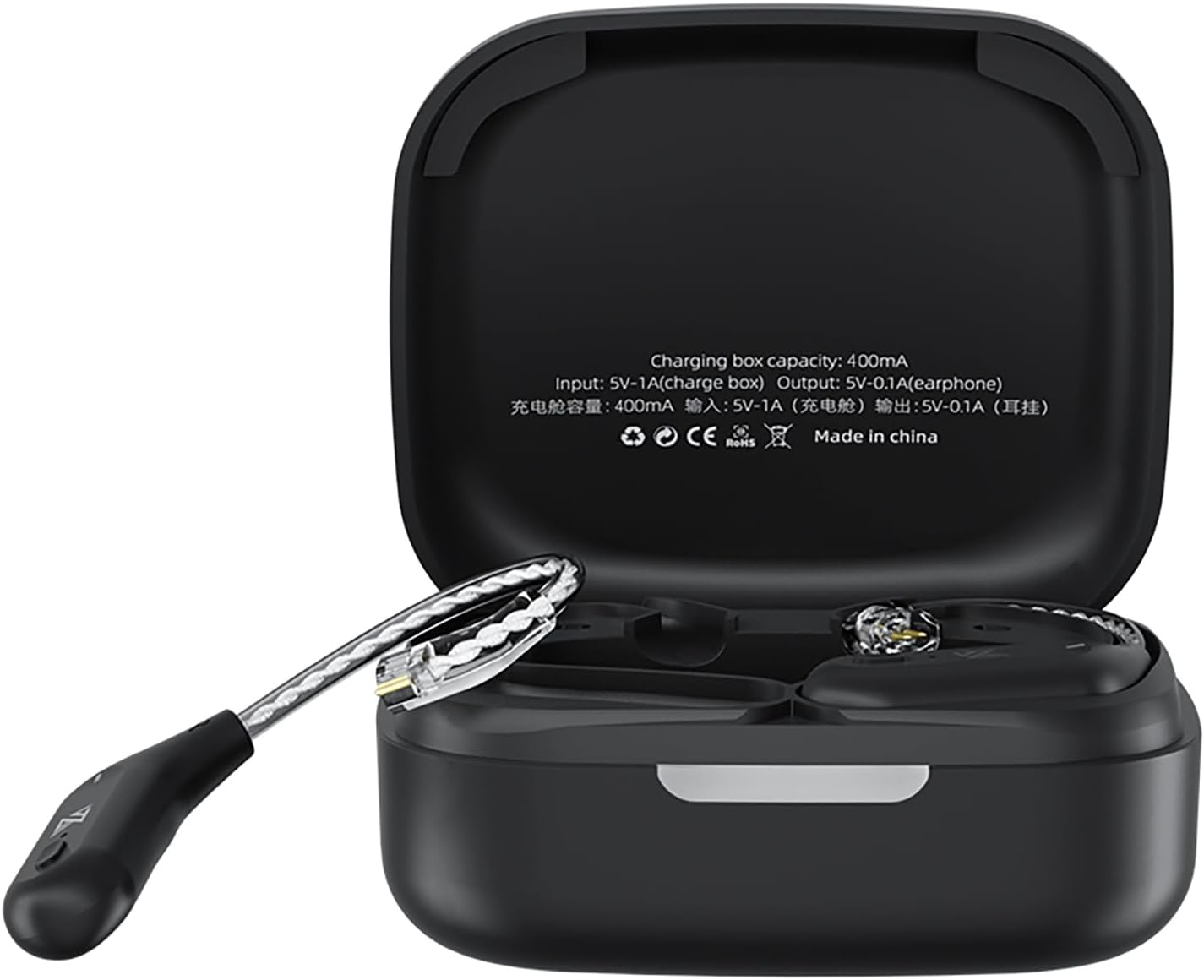 KZ AZ09 Bluetooth 5.2 Module IEM Bluetooth Adapter Wireless Waterproof Ear Hook Extra Long Battery Life Bluetooth Cable for ​KZ ZS10 PRO/ZSN Pro X/ZSN PRO/ZSX/AS12/AS16/ZAX CCA CRA/C12(C Pin) image number 1