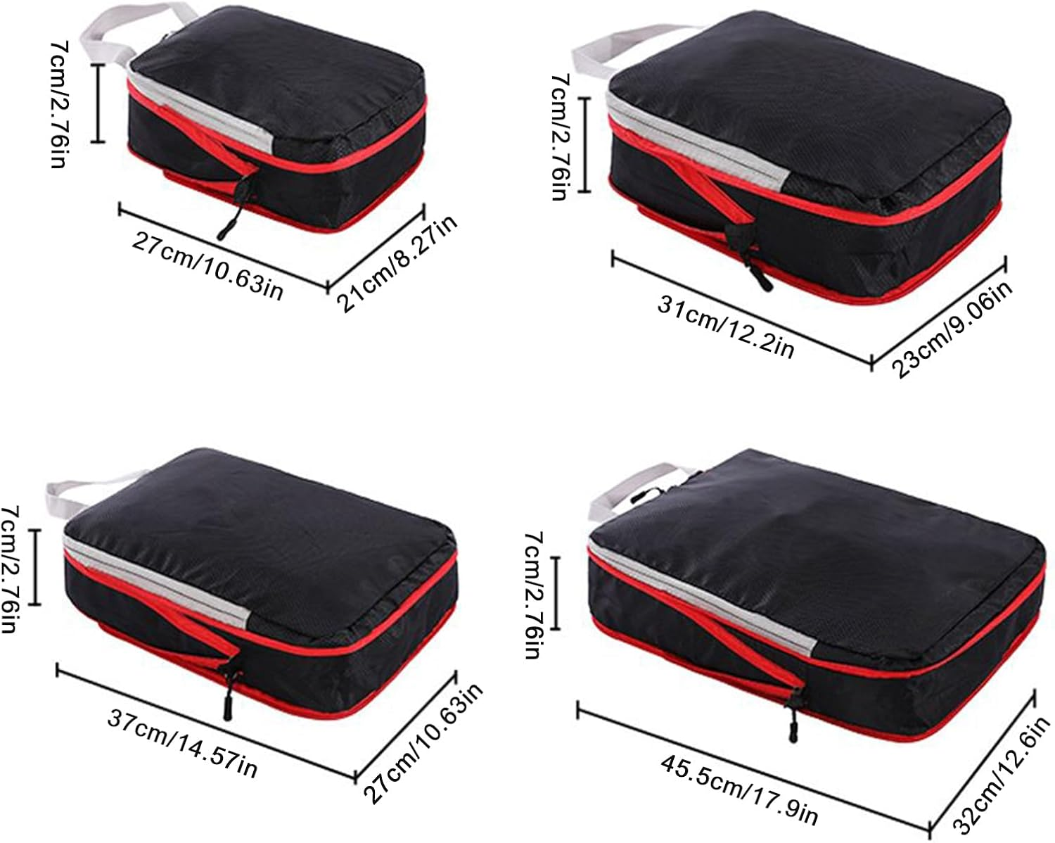 Lisutupode Compression Packing Cubes | Travel Compression Bags for Packing - Luggage Bags Organizer for Cruise Vacation Moving House Dorm Camping Business Trip College image number 4