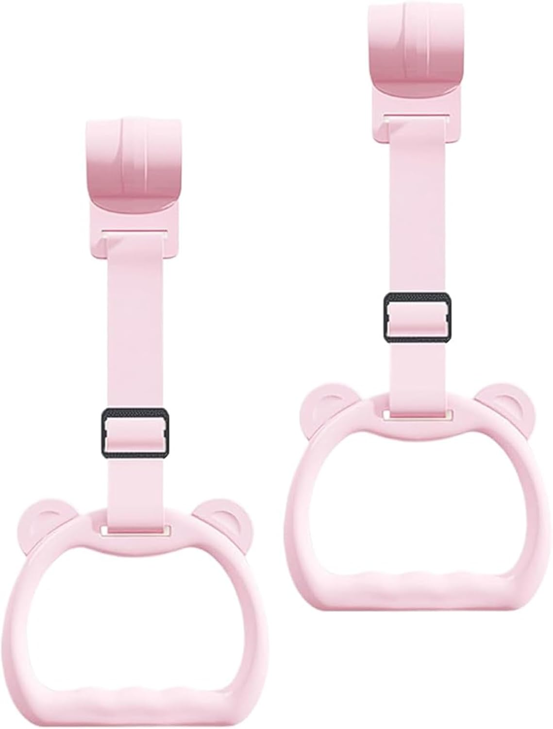 Yeanifeana 2 PCS Adjustable Pull up Rings, Standing Training Tool for Exercise, Ideal for Bed Rail, Daycare Play, Walking Practice Support (Gray)