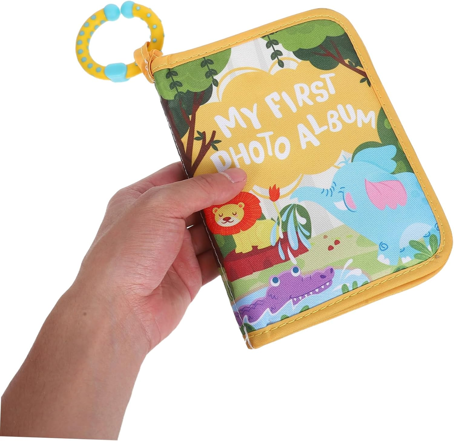 Soft Baby Photo Albums: My First Family Fabric Photo Book Cloth Keepsake Album - for Baby Shower Toddler Boy Girl Newborn Early Memories image number 1