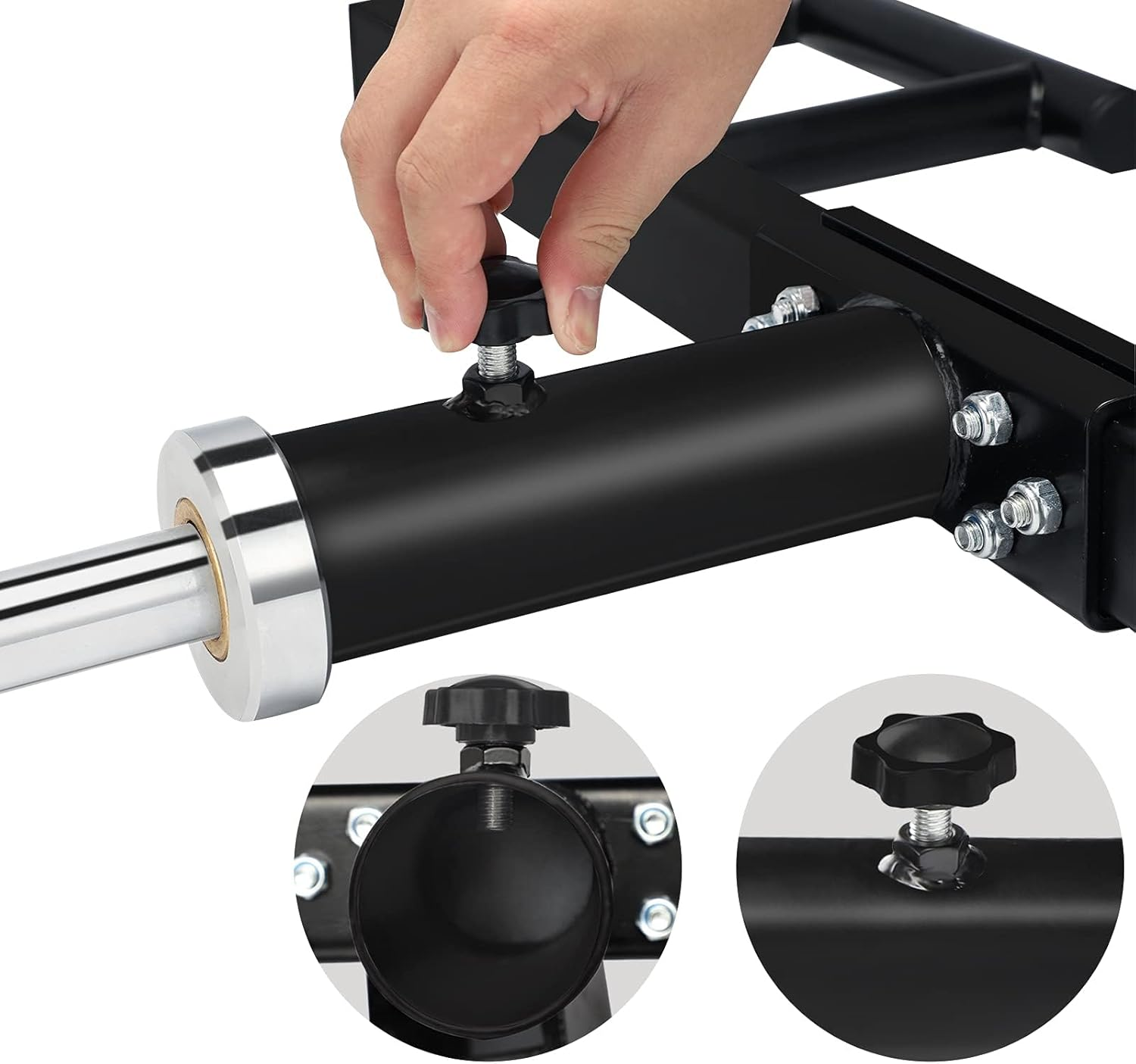 BRTGYM Viking Press Landmine Handle Attachment,For 2 Inch Olympic Barbell, Heavy Iron Made Home Gym Equipment for Deadlift Squat Row Press Workout image number 2