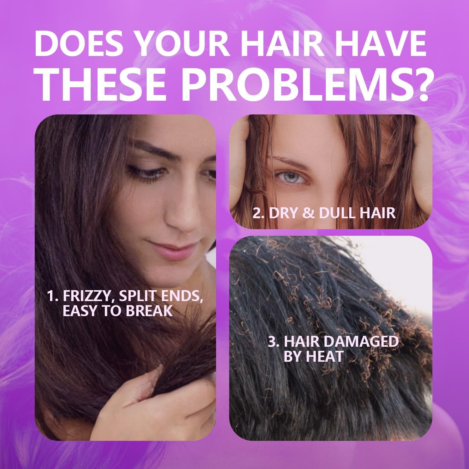 2-In-1 Anti-Frizz Hair Serum, Heat Protection and Moisturising Treatment, Lightweight Formula for Smooth, Soft Hair image number 2