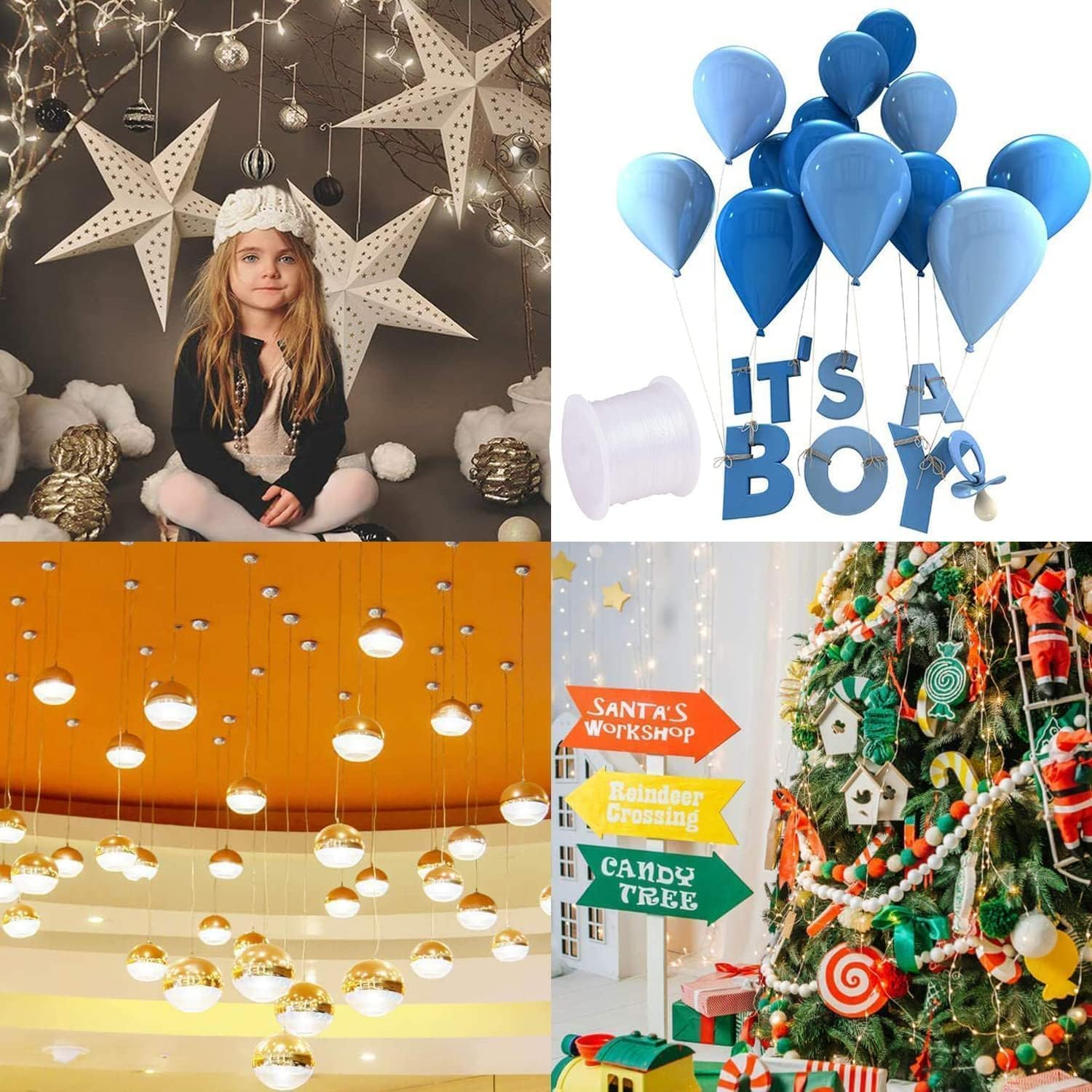 Jewelry Bracelet String Nylon Thread Beading Thread, 2Pcs 80M Clay Beads String Invisible Wire, Strong Crystal Elastic Beading Line Cord Thread String,Beading Threads Crystal Stretchy Bracelet String image number 5