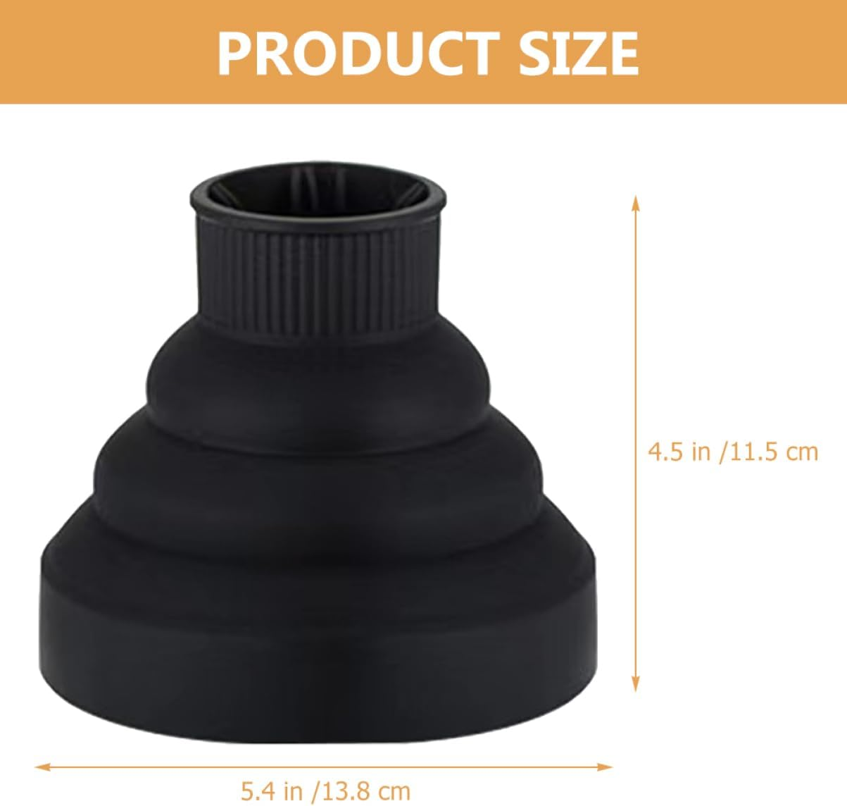 DEARMAMY Silicone Windshield Diffuser Cover for Hair Dryer Hair Diffuser Attachment for Blow Dryer