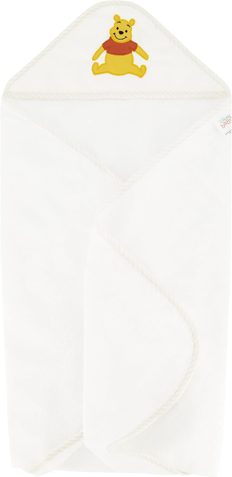 Disney Cudlie Baby Winnie the Pooh 2 Pack Rolled/Carded Hooded Towels in Sweet Life Print, 1 Count image number 4