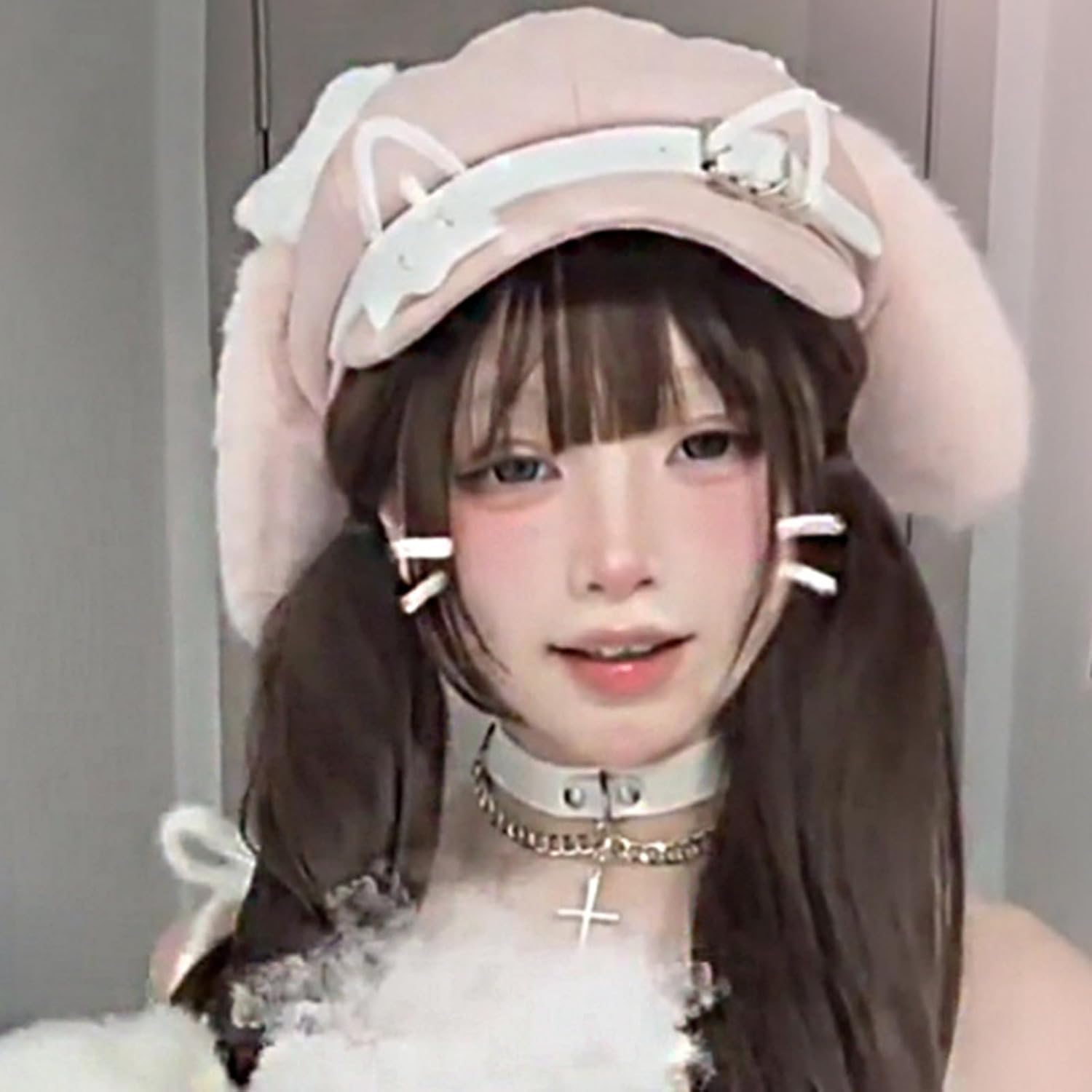 Handmade Vintage French Heart Girls Hat with Elegant Lace Bowknot for Easter, Wedding, Holiday Photography, Birthday Party image number 5