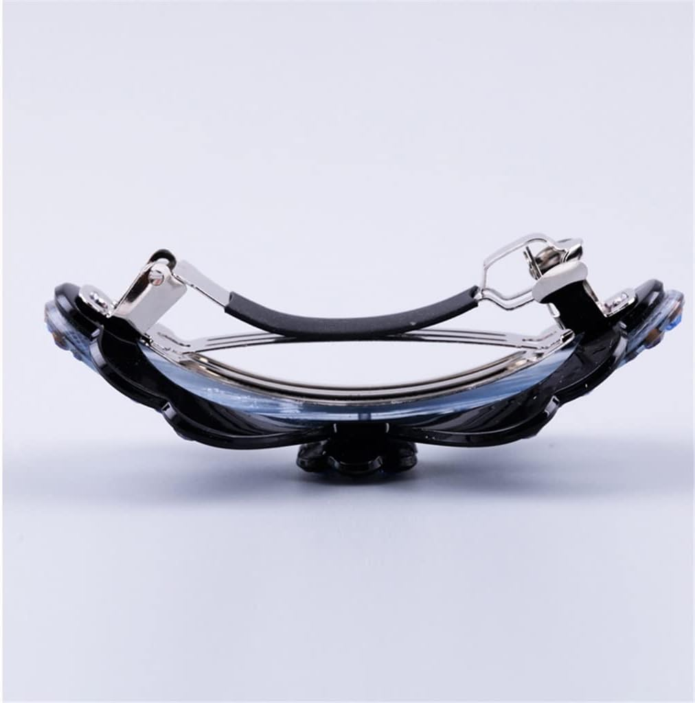 Alligator Clip,Headdress,Hair Clamp,Hairpins,Hair Accessories Fabric Hairpin Rhinestone Flower Horizontal Clip Hair Headdress Spring Clip Hairpin (Color : Regular, Size