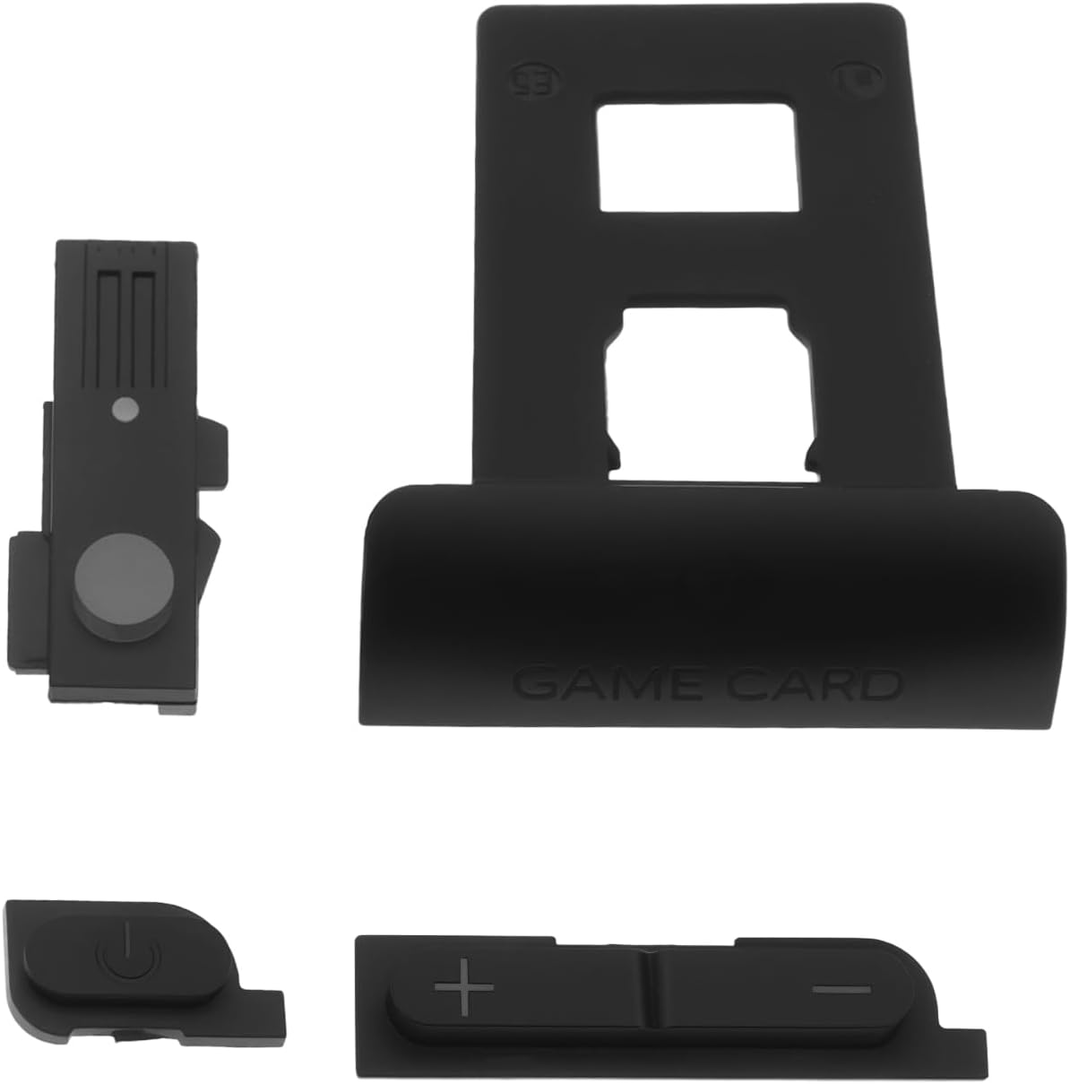 YINETTECH Game Console Power Volume Button Card Slot Cover Compatible with Nintendo Switch OLED, Black image number 2