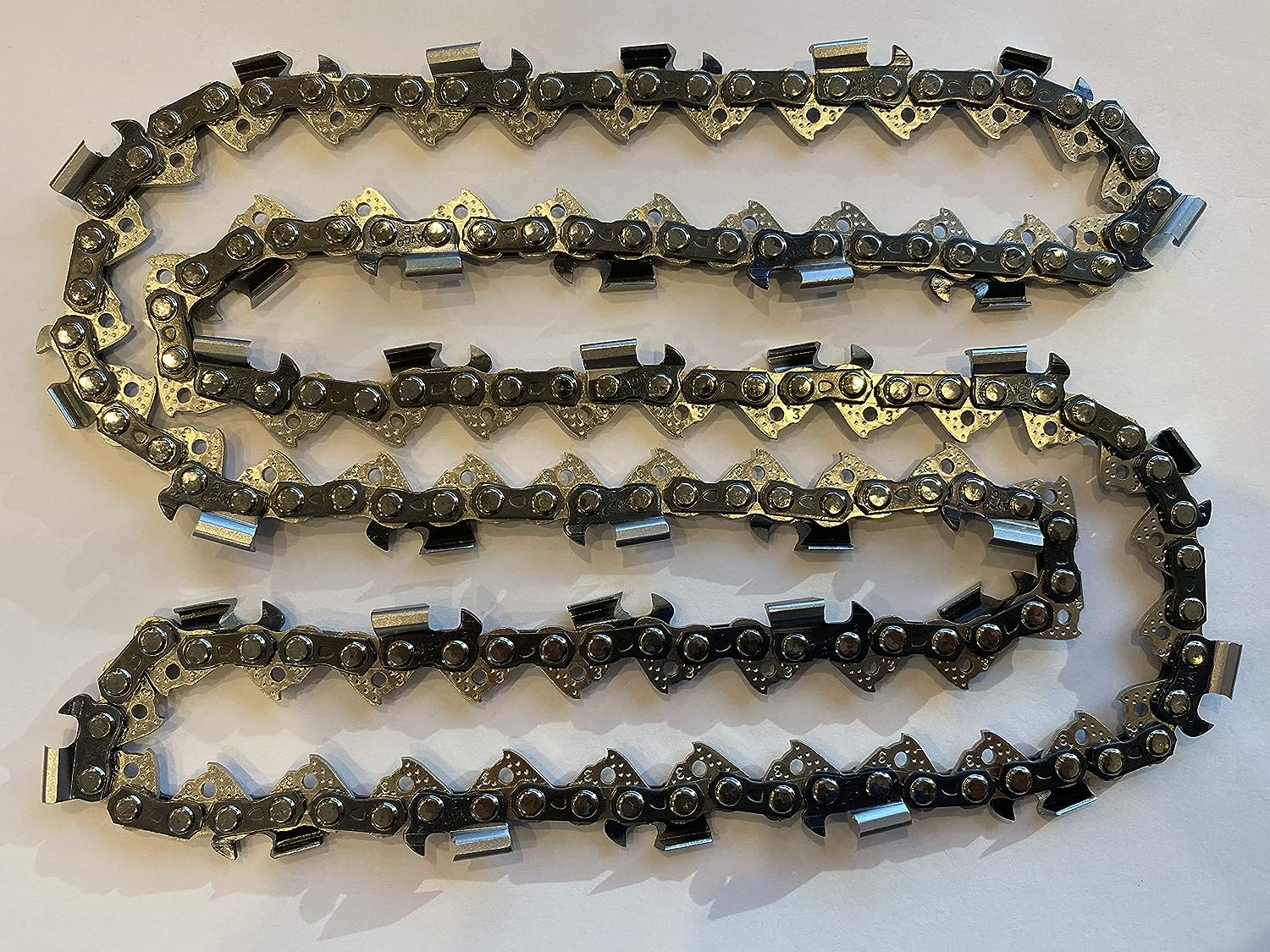 AYAO (3- Pack) 12 Inch Chainsaw Chains 3/8LP 050 45 Drive Links Fit Craftsman/Sears, Echo, Homelite, Mcculloch, Poulan, Worx, Chicago image number 3