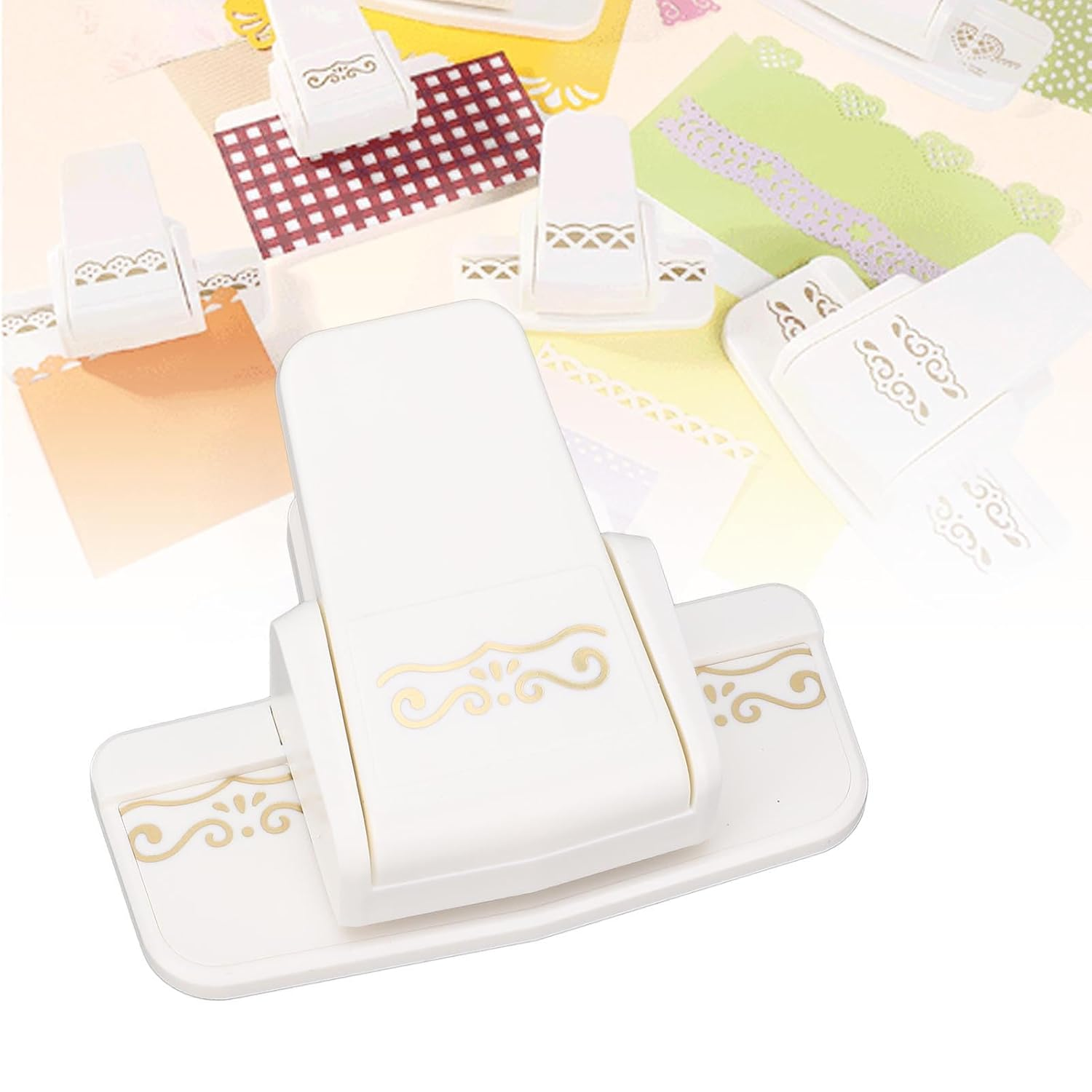 Craft Paper Border Punch, Portable Metal Craft Punches Success Tool, Versatile Cute Embossing Paper Punch for Decorative Scrapbook Present Packaging DIY image number 1