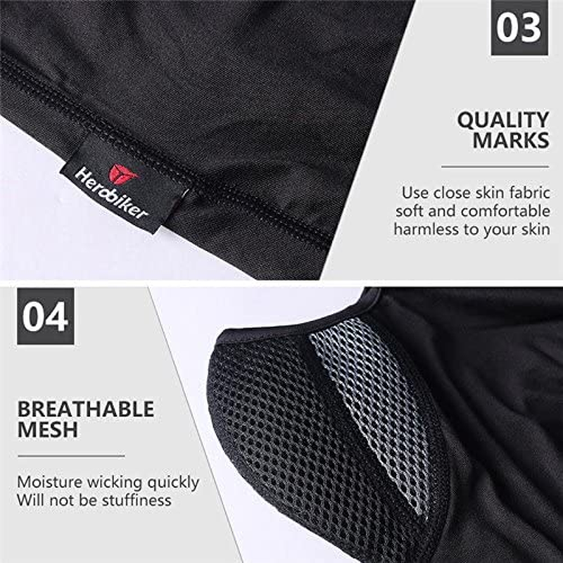 Nomel Ski Motorcycle Cycling Balaclava Full Face Mask Neck Scarf Windproof Outdoor AU (Black) image number 3