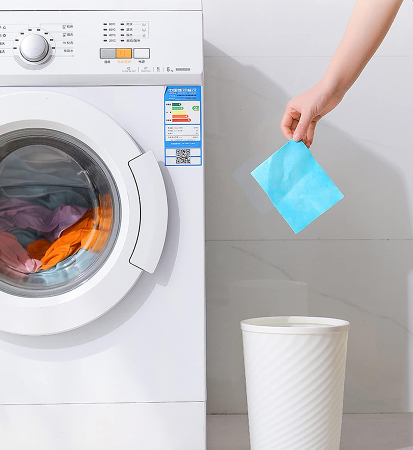 Colorur Catcher, Laundry Colour Run Protection Sheets for Mixed Washes, Laundry Care Color & Dirt Collector, Helps Prevent Color Running and Protect Brightness 90 Sheets image number 1