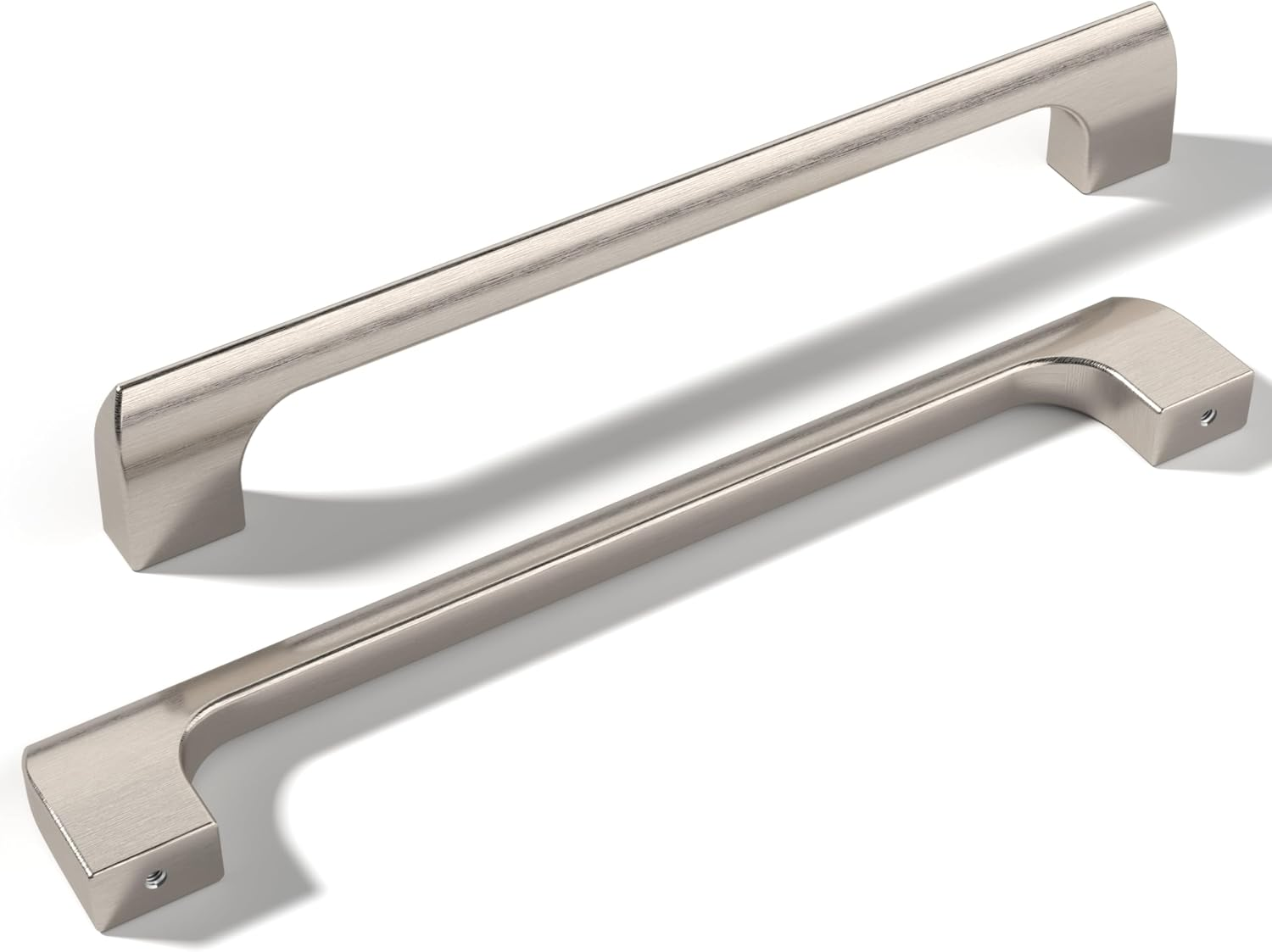 Monti Hardware | 1 Pack Gun Metal 6.3 Inch Hole Center | Cabinet Handles Bathroom Home Decor Drawer Pulls | Stainless Metal Kitchen Cabinet Handles | Etna Collection