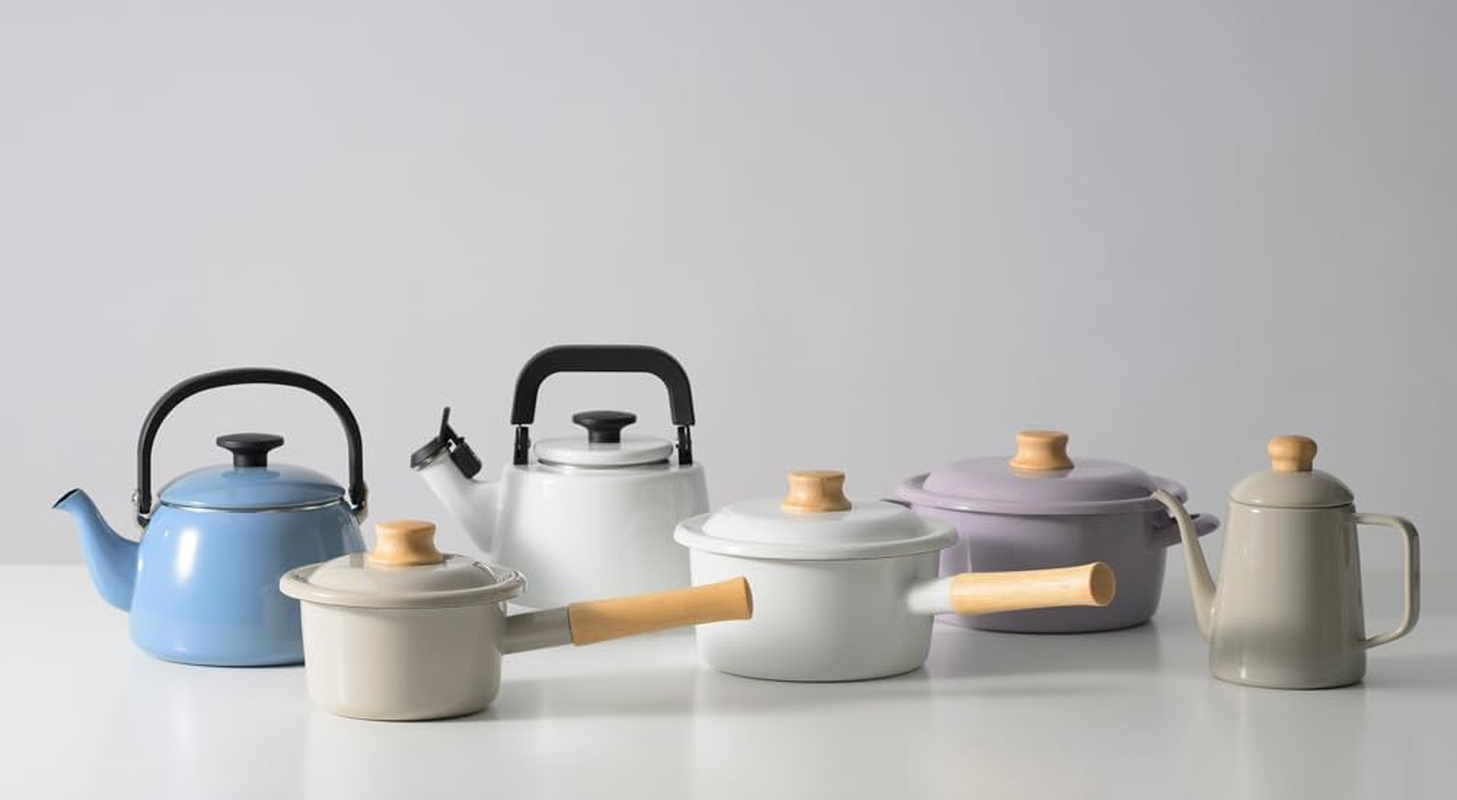 Fuji Hollow Cotton plus Milk Pan, 5.5 Inches (14 Cm), Ash Blue CTP-14M.AB image number 6