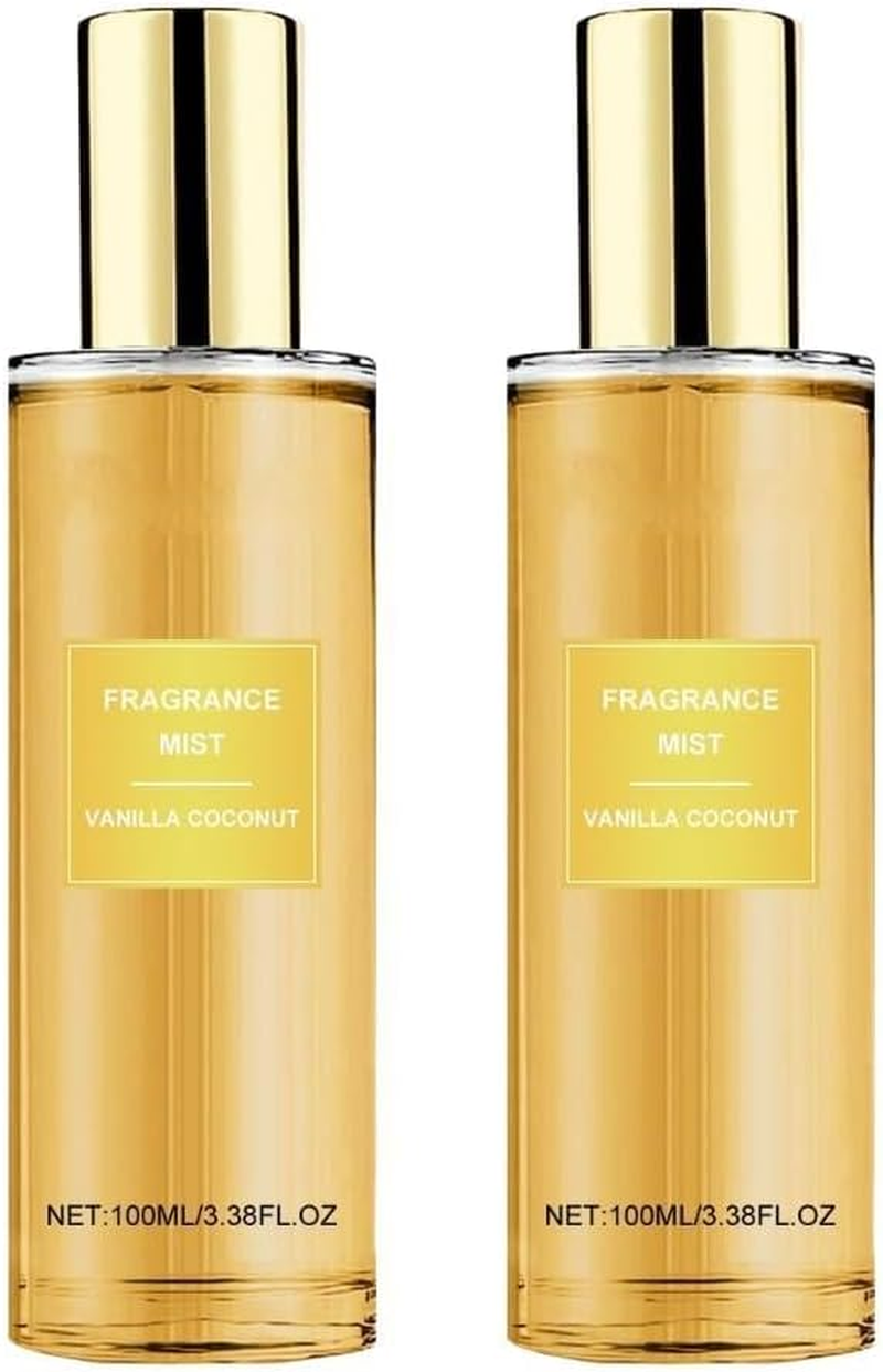 Warm Coconut Fragrance Mist， Hair & Skin Fragrance ，Elegant & Non-Sticky All-Day Fresh Scent for Date，Coconut Body Mist for Women & Men (2Pcs) image number 6