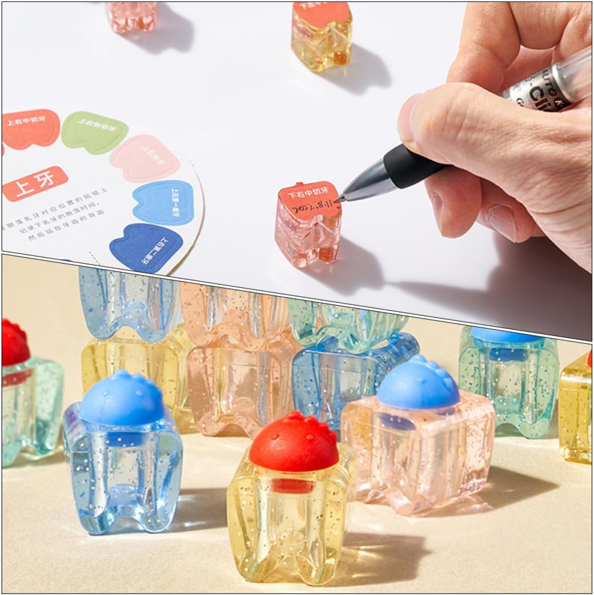 Teeth Storage Box Tooth Keepsake Box Boys and Girls Tooth First Keepsake Collection Boys and Girls Holder Fairy Gifts for Saving and Display at Home Nursery image number 4