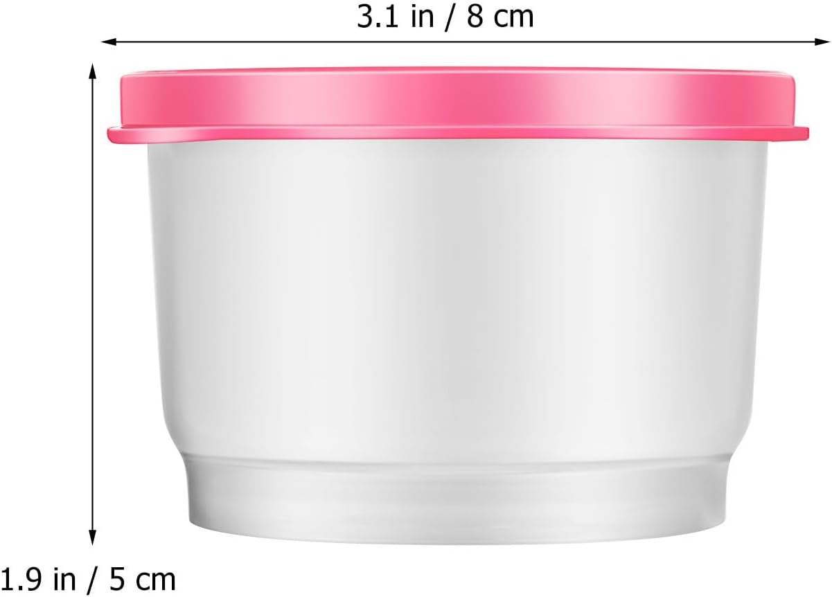 LALADEFIEE 6Pcs Small Food Storage Containers 160Ml, Multi-Color Plastic Snack Boxes with Lids, Refrigerator Organizer and Sealing Preservation Containers for Picnic and Fridge Use