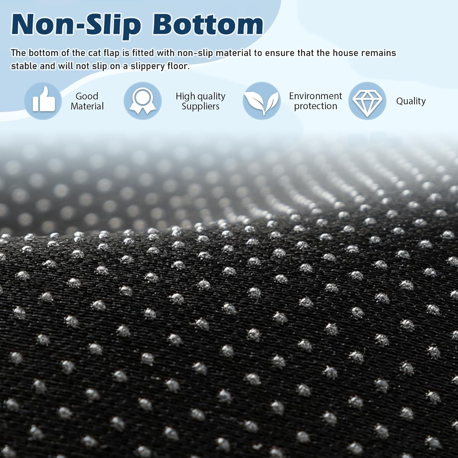 WIYETY Cat House, Dog House for Indoor, Foldable Cat Bed Cave, Cat Cave with Non-Slip Base, Waterproof and Warm Dog Cave, Cat Beds for House Cats (Blue, S, 37 X 32 X 30 Cm)