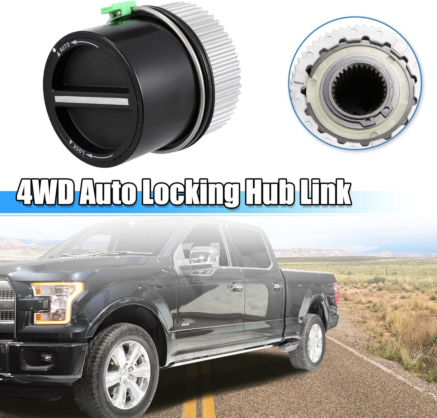 X AUTOHAUX 4X4 Auto Locking Hub 4WD Locking Hub Actuator for Ford F-250 Super Duty 1999-2004 for Ford 2000-2005 1C3Z-3B396-CB 4 Wheel Drive Rubber image number 4