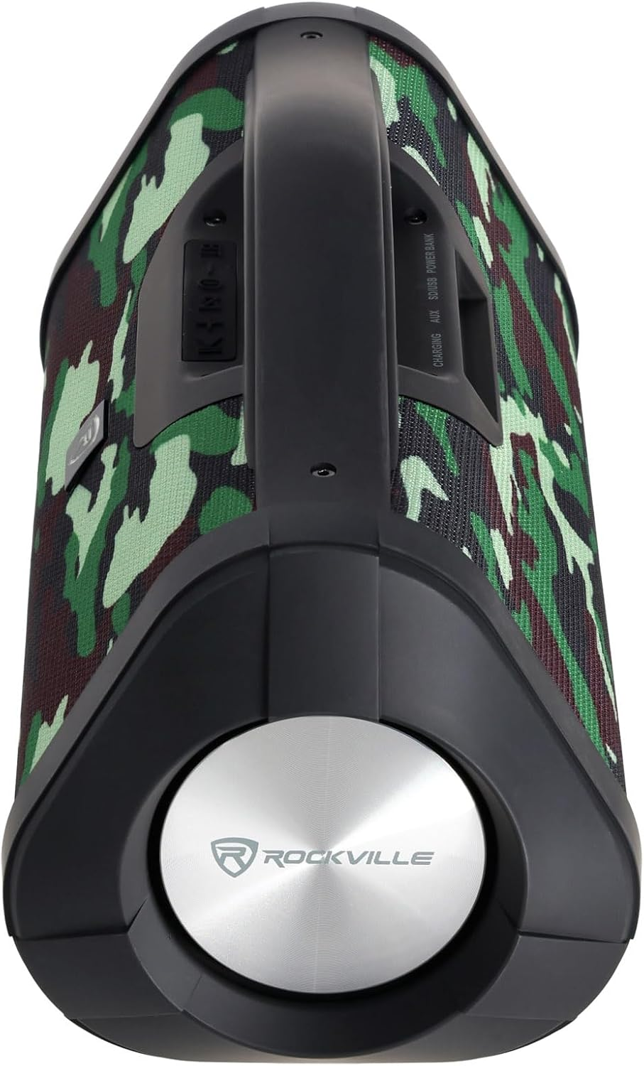 Rockville RPB-XL Portable Camo Bluetooth Speaker Boombox Usb/Powerbank/Sd/Aux with Wireless Linking and 24 Hour Battery Life image number 3