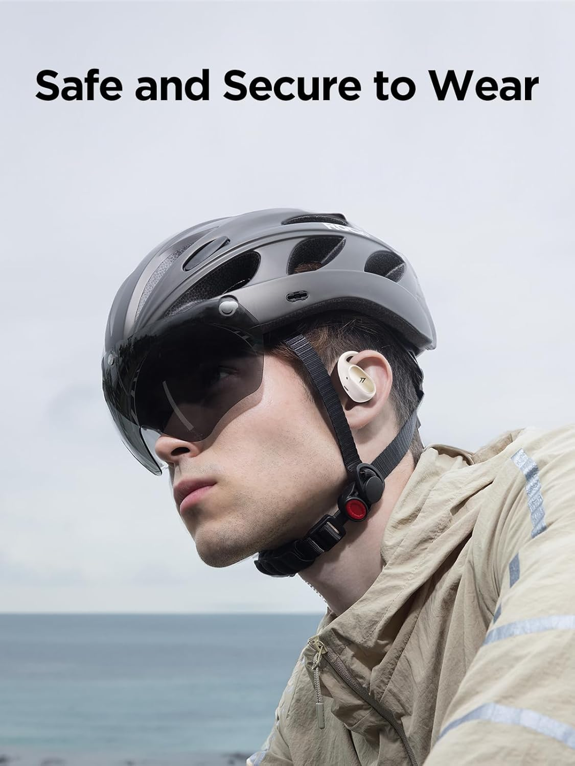 1MORE S31 Open Ear Earbuds, Bluetooth 5.3 Headphones, Sports Earbuds Split Design with Ear Hooks, Wireless Earbuds with 4 Microphones for Clear Calls, 8.2G Lightweight Earphones, IPX5, EQ, 30H (White) - White image number 5