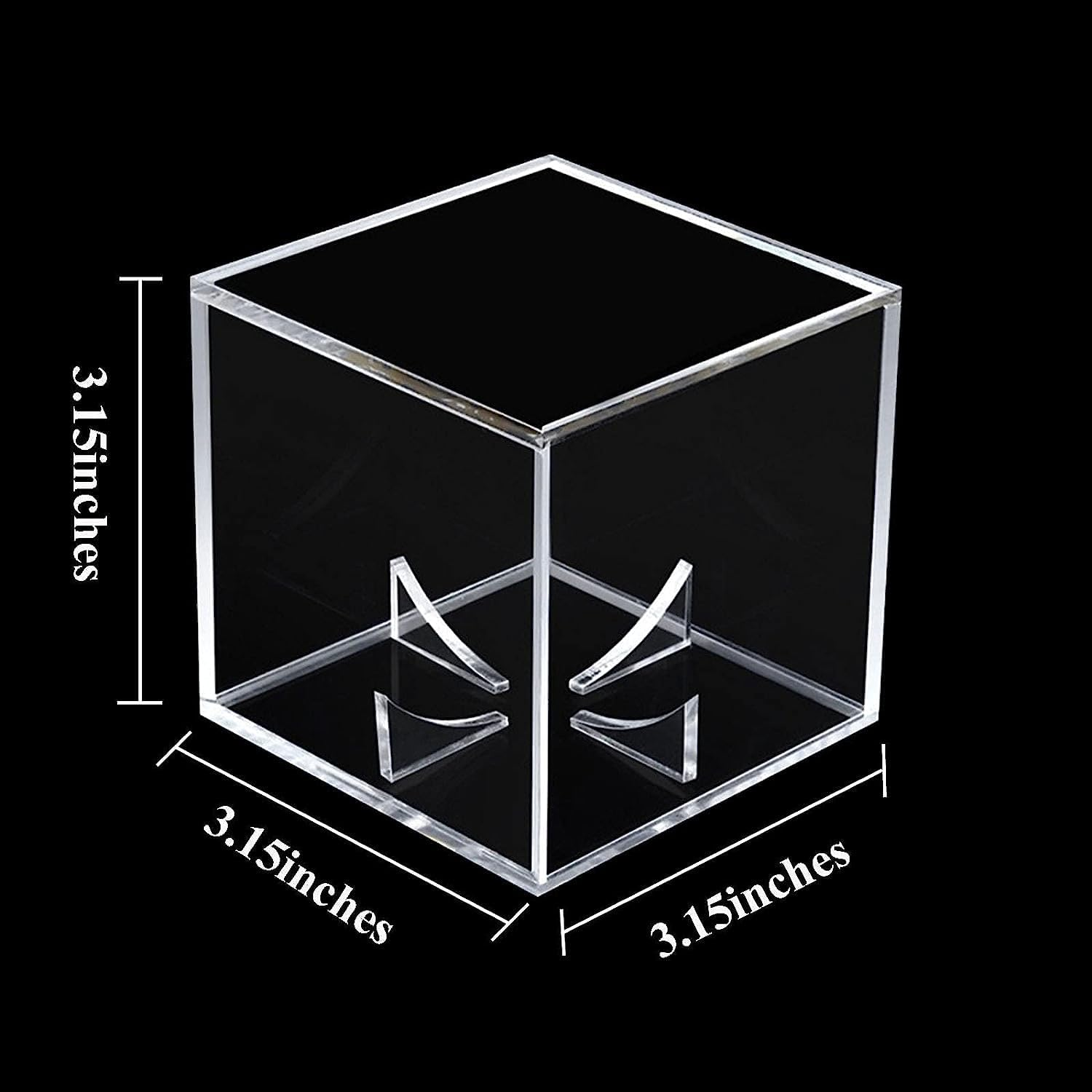 Danodoi Baseball Display Case UV Protected Acrylic Clear Baseball Holder Square Cube Ball Protector Memorabilia Autograph Display Box for Official Size Baseball image number 2