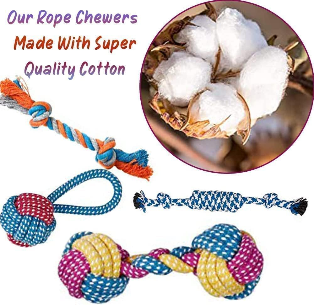 Puppy Toys Gift Set for Small Dogs, 7 Pack Small Dog Toys Cat Toys, Cute Squeaky Dog Toys, Durable Puppy Teething Toys,Puppy Chew Toys, Non-Toxic and Safe for Dogs and Cats (7 PCS Dog Style) image number 6