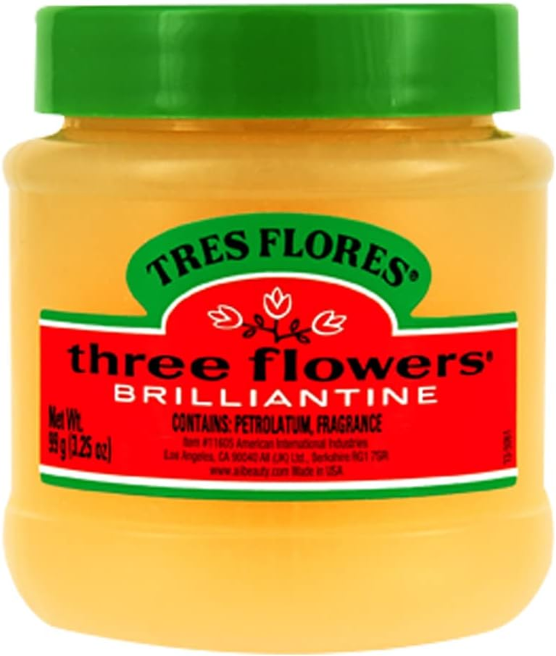 Three Flowers Brilliantine Pomade Solid 3.25Oz image number 2
