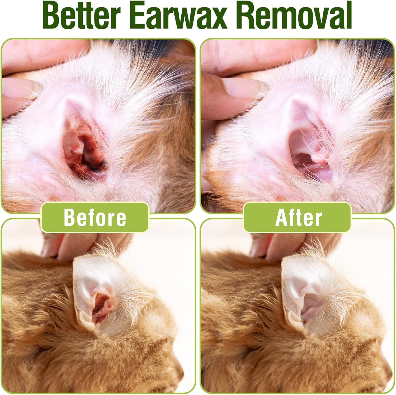 Pet Ear Cleaner Drops for Dogs & Cats - 4 Oz Long Soft Tube Ear Cleaner for Pets, Gentle Ear Cleaning Solution for Deodorizing & Wax Removal, Relieves Itching, Safe for Pets & Humans image number 6