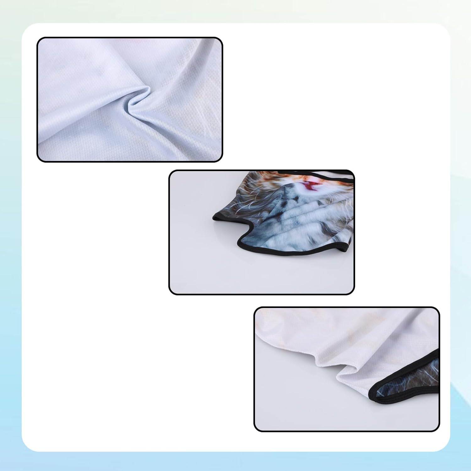 Mikovivi 3D Cat Ski Balaclava Sheisty Face Mask with Ears, Funny Animal Face Mask Balaclava Parties Music Festivals Outdoor Supplies image number 3