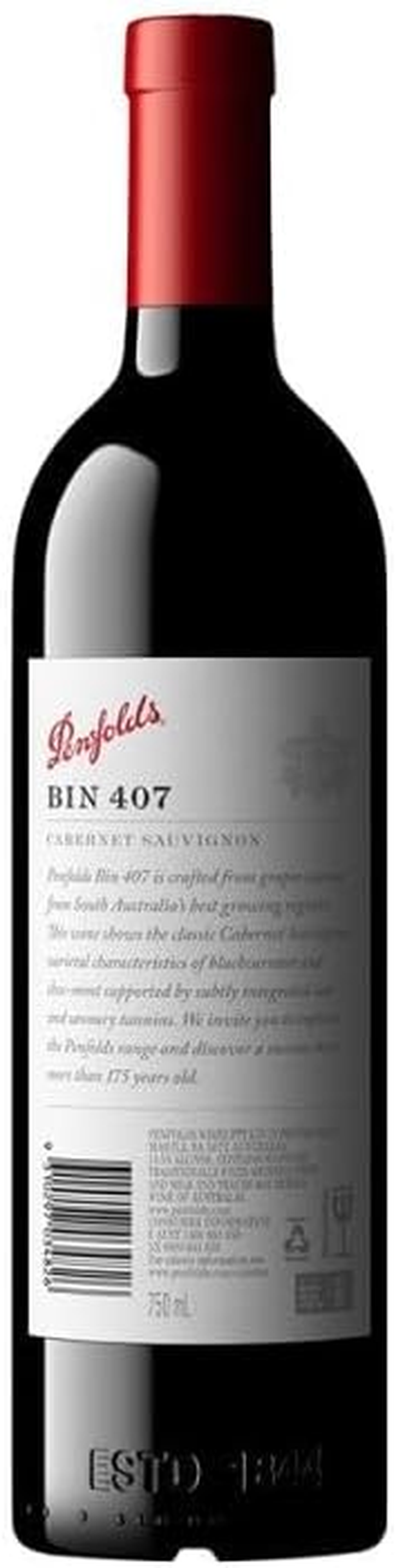 Penfolds 2019 Bin 407 Cabernet Sauvignon Red Wine 750 Ml image number 1