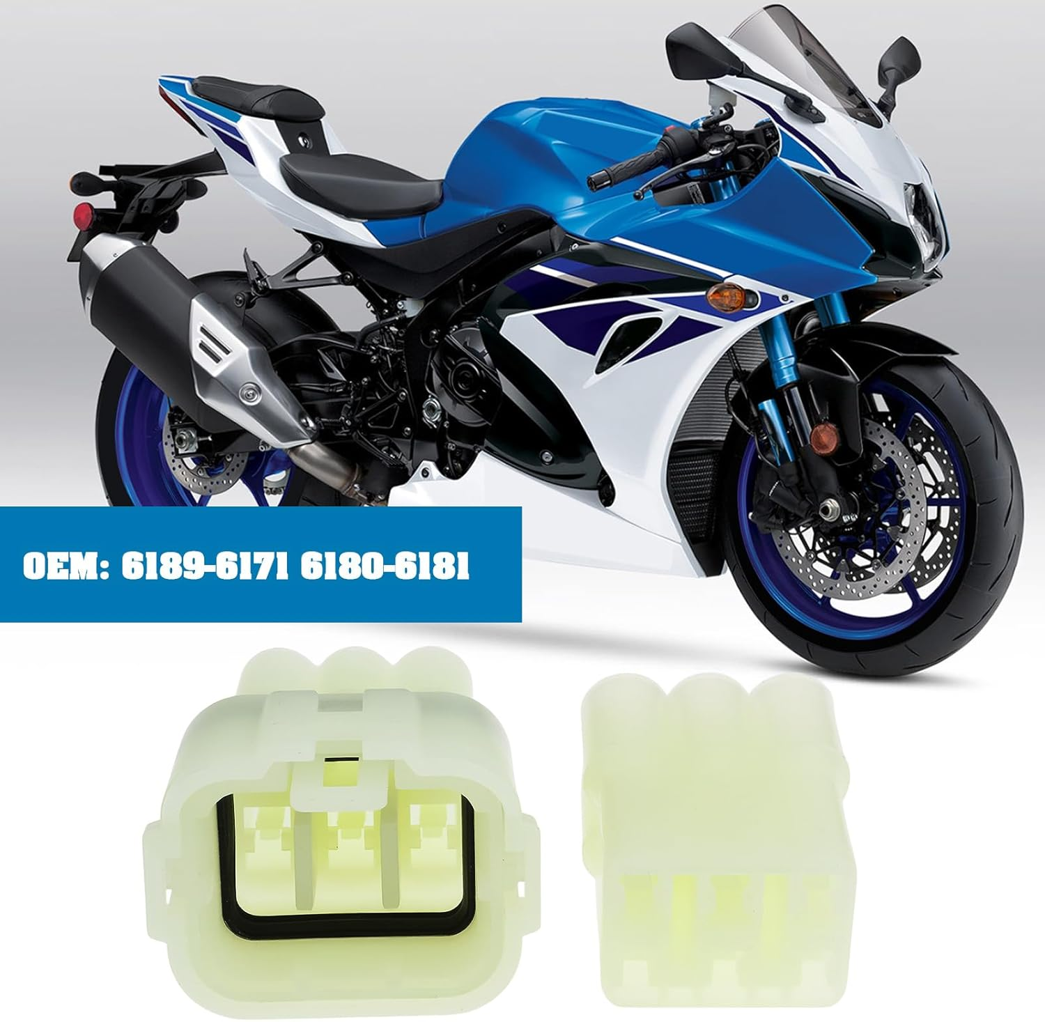 VGOL 2 Pairs 6Pin Motorcycles Sealed Electrical Connectors 6189-6171 6180-6181 Compatible with Sumitomo HM 090 image number 5