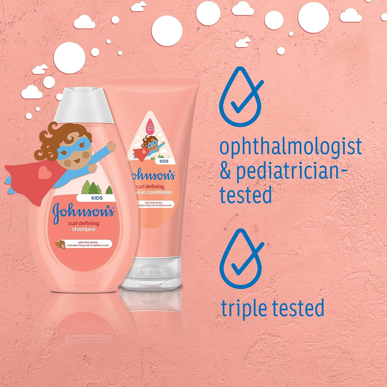 Johnson'S Baby Curl Defining Tear-Free Kids Leave-In Shea Butter Conditioner, 6.8 Fl. Oz. image number 1