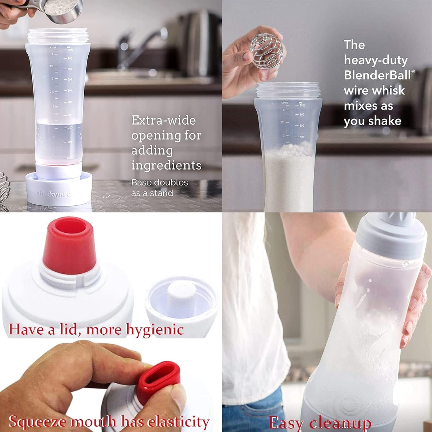 RROAD Hand Batter Dispenser Pancake Batter Mix Bottle Bottle Dispenser, for Cupcake Pancake Crepe Batter, Practical Home Kitchen Tools